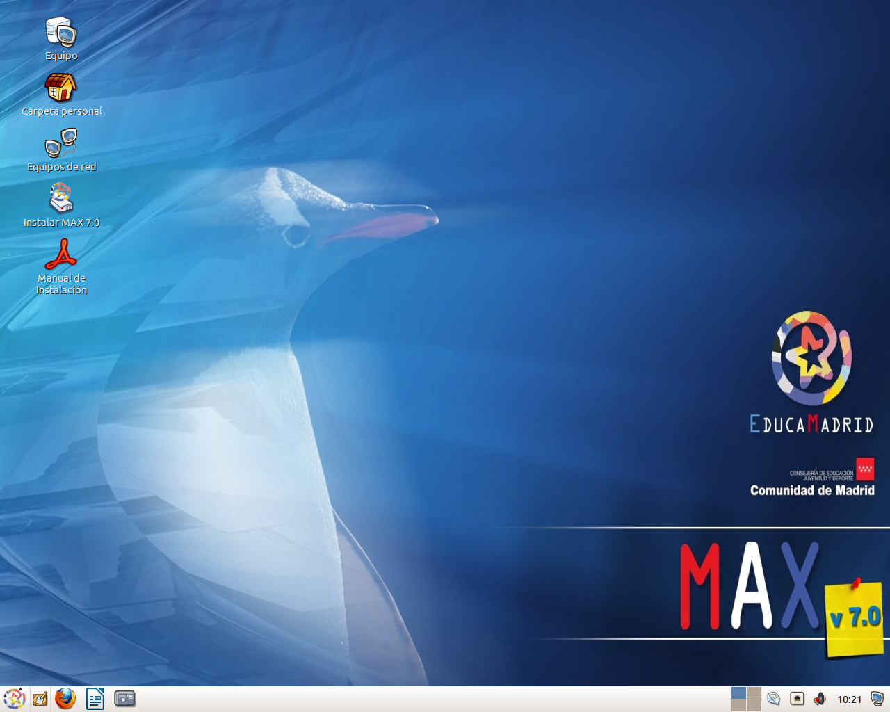 MAX desktop screenshot: 7.0