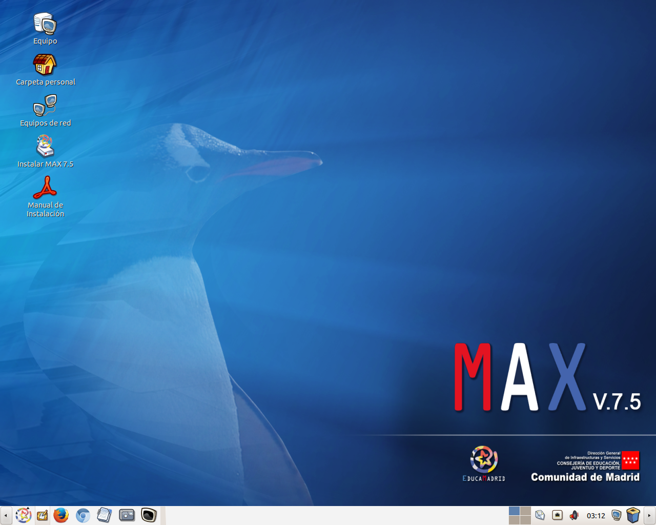 MAX desktop screenshot: 7.5