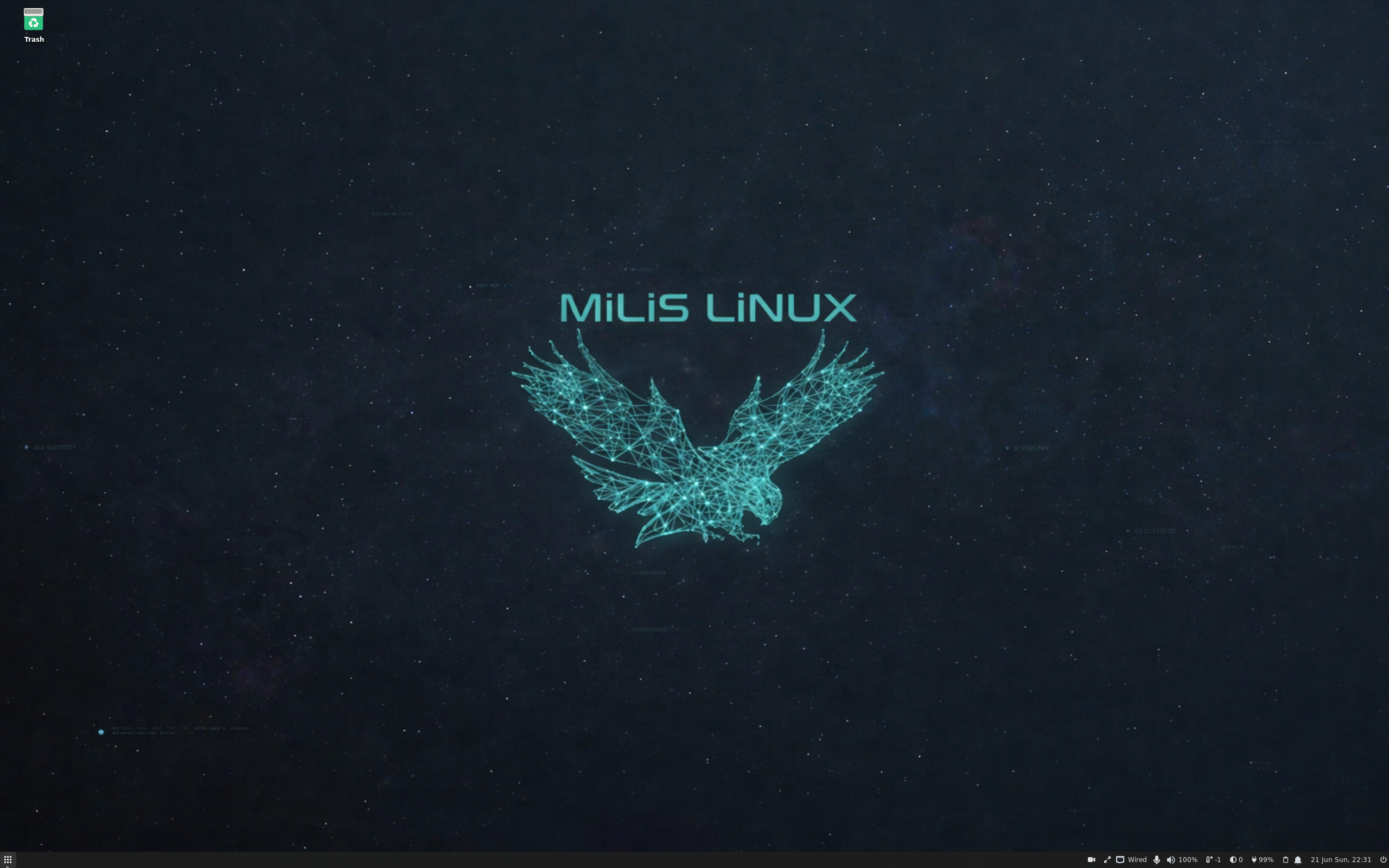 Milis desktop screenshot: 2.3 2026.06.15