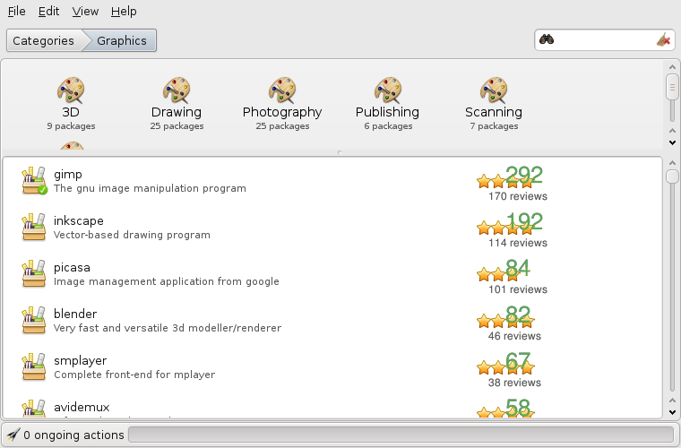 Linux Mint desktop screenshot: linuxmint software manager