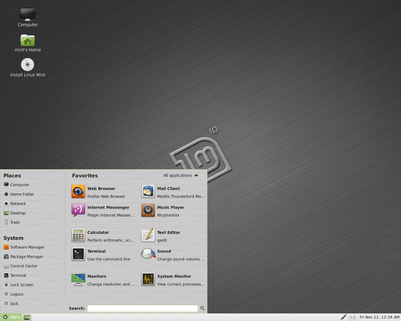 Linux Mint desktop screenshot: 10
