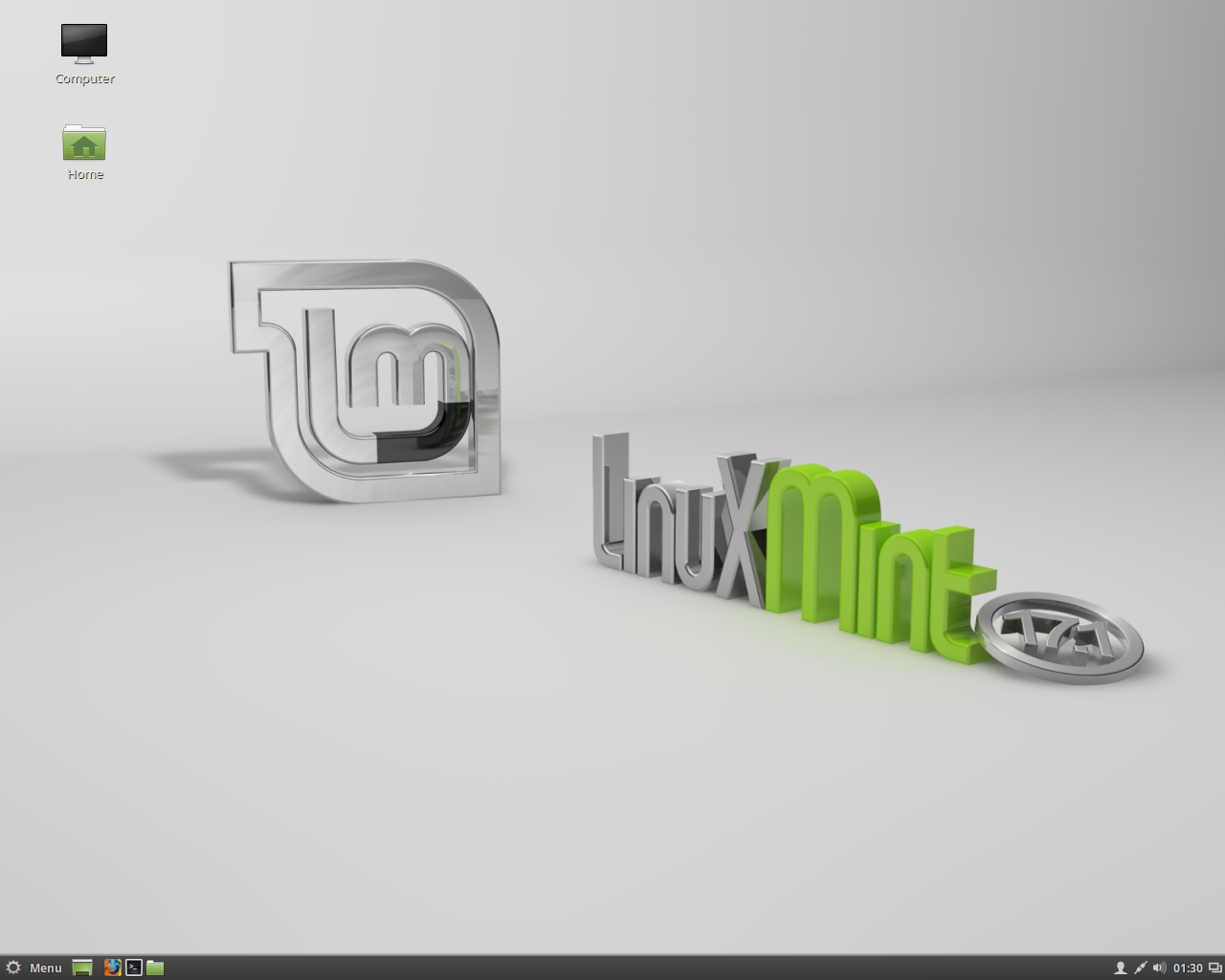 Linux Mint desktop screenshot: 17.1 cinnamon