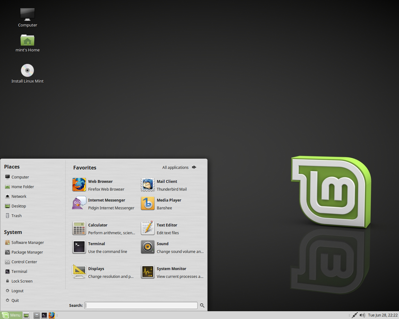 Linux Mint desktop screenshot: 18 mate