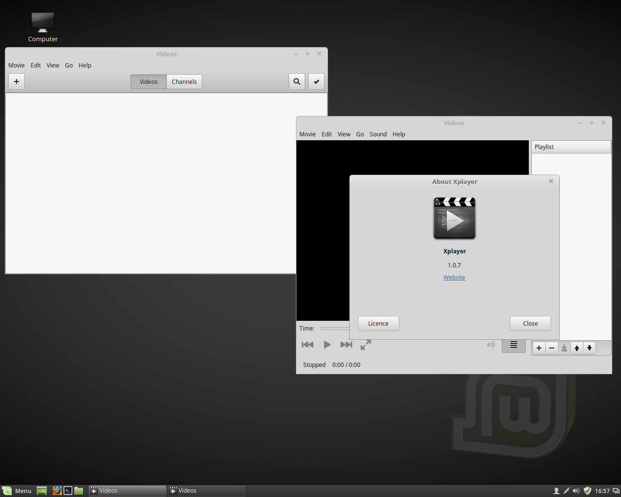 Linux Mint desktop screenshot: 18 xapps
