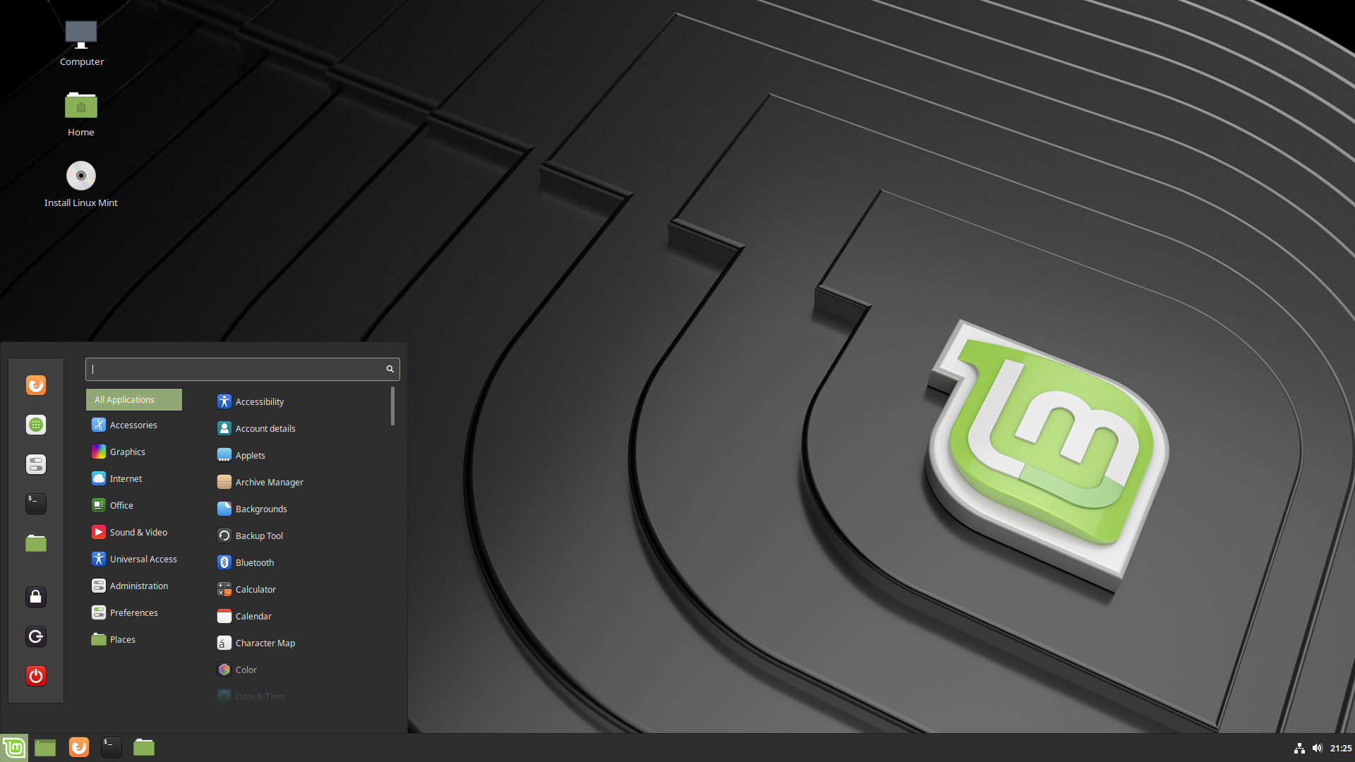 Linux Mint desktop screenshot: 19.1 cinnamon