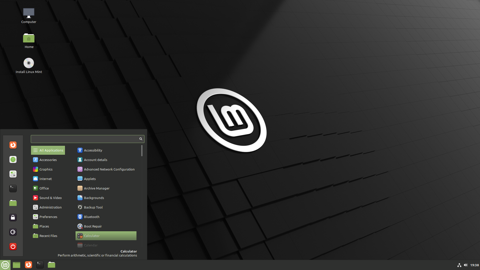 Linux Mint desktop screenshot: 20.3