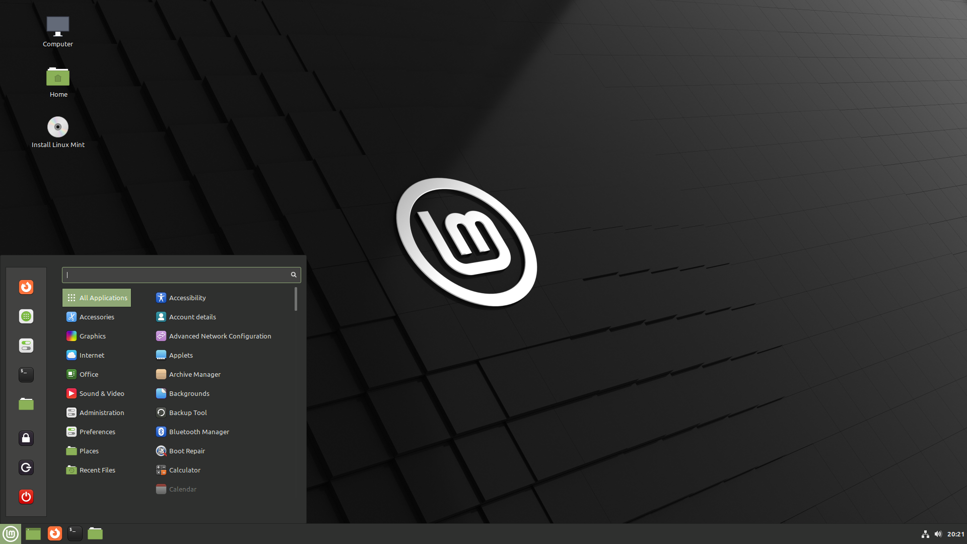 Linux Mint desktop screenshot: 21 cinnamon