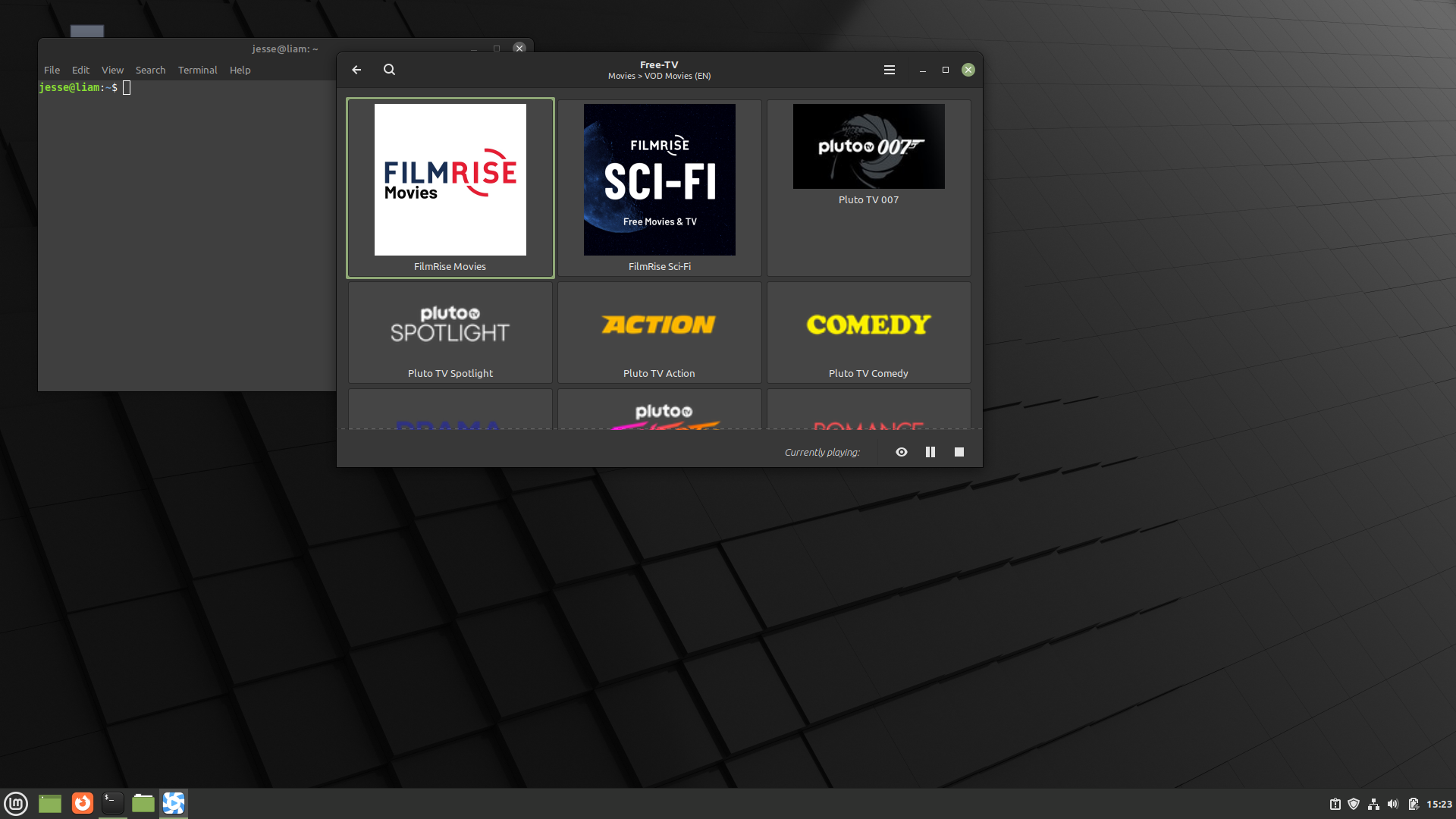 Linux Mint desktop screenshot: 21 hypnotix