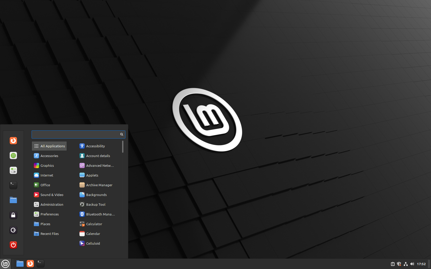 Linux Mint desktop screenshot: 21.2 menu original