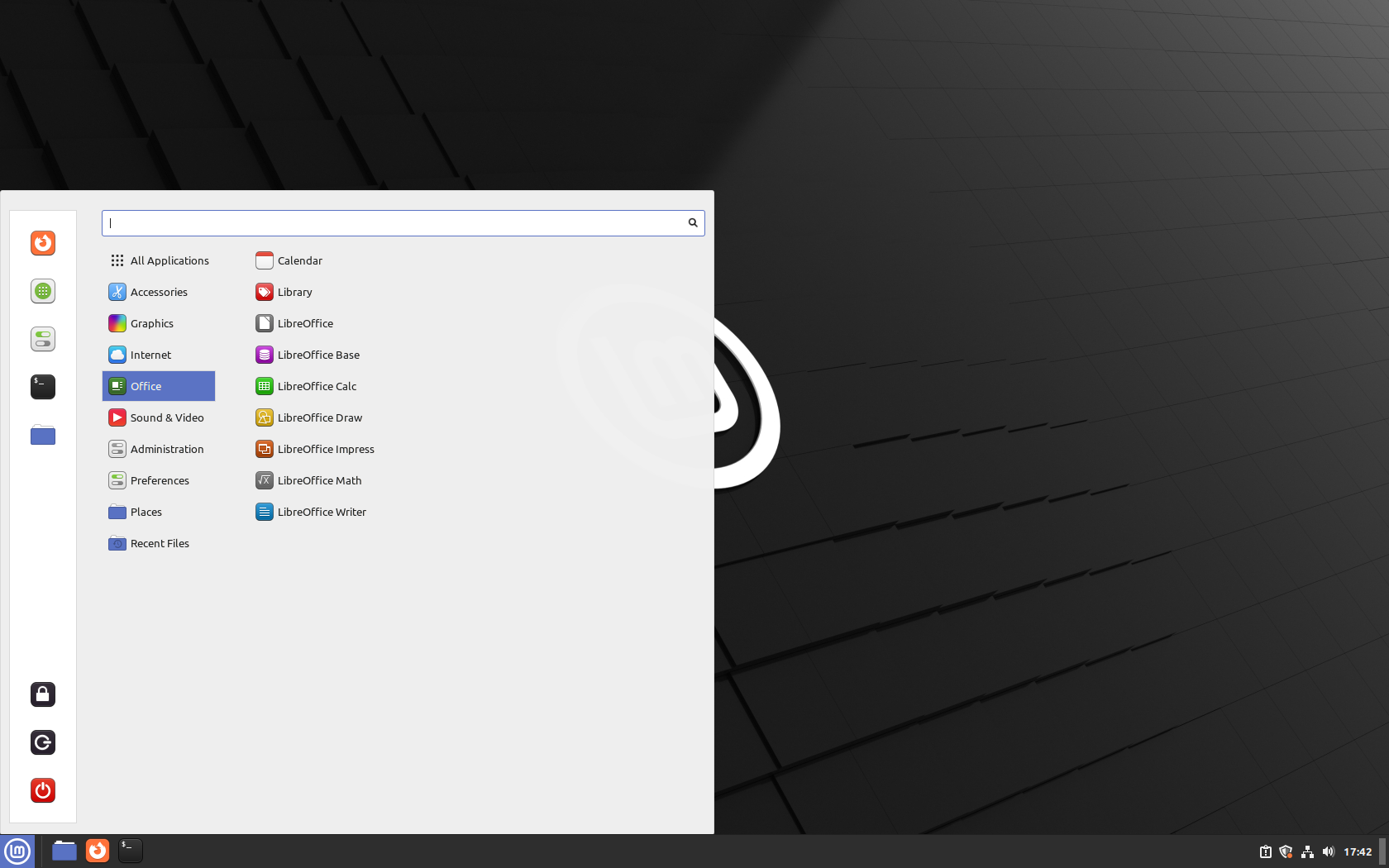 Linux Mint desktop screenshot: 21.2 menu resize