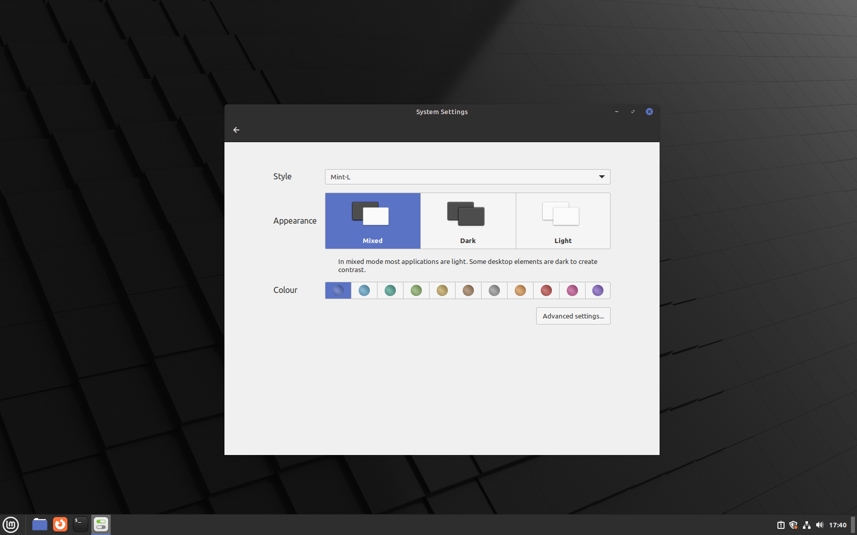 Linux Mint desktop screenshot: 21.2 style