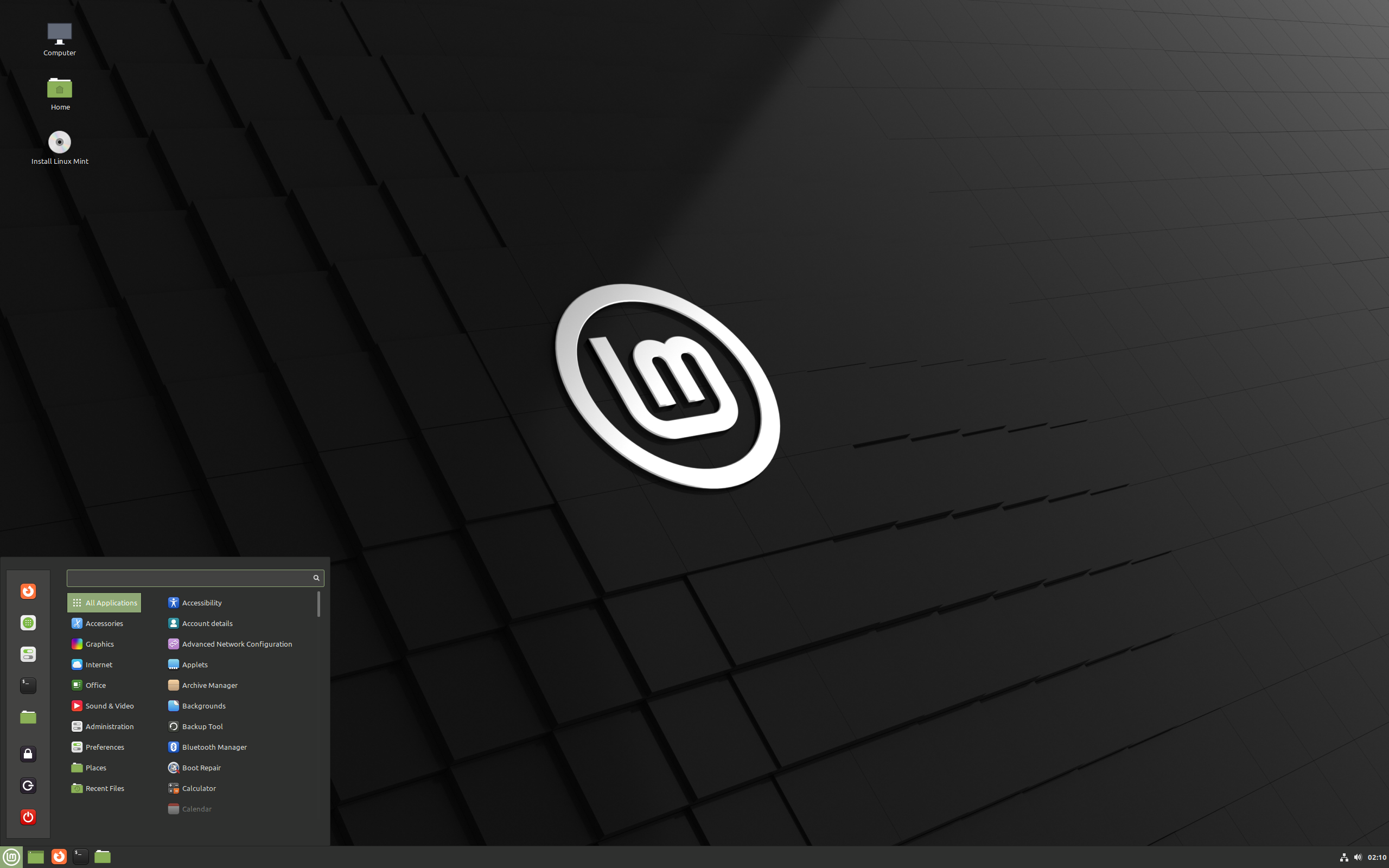 Linux Mint desktop screenshot: 21