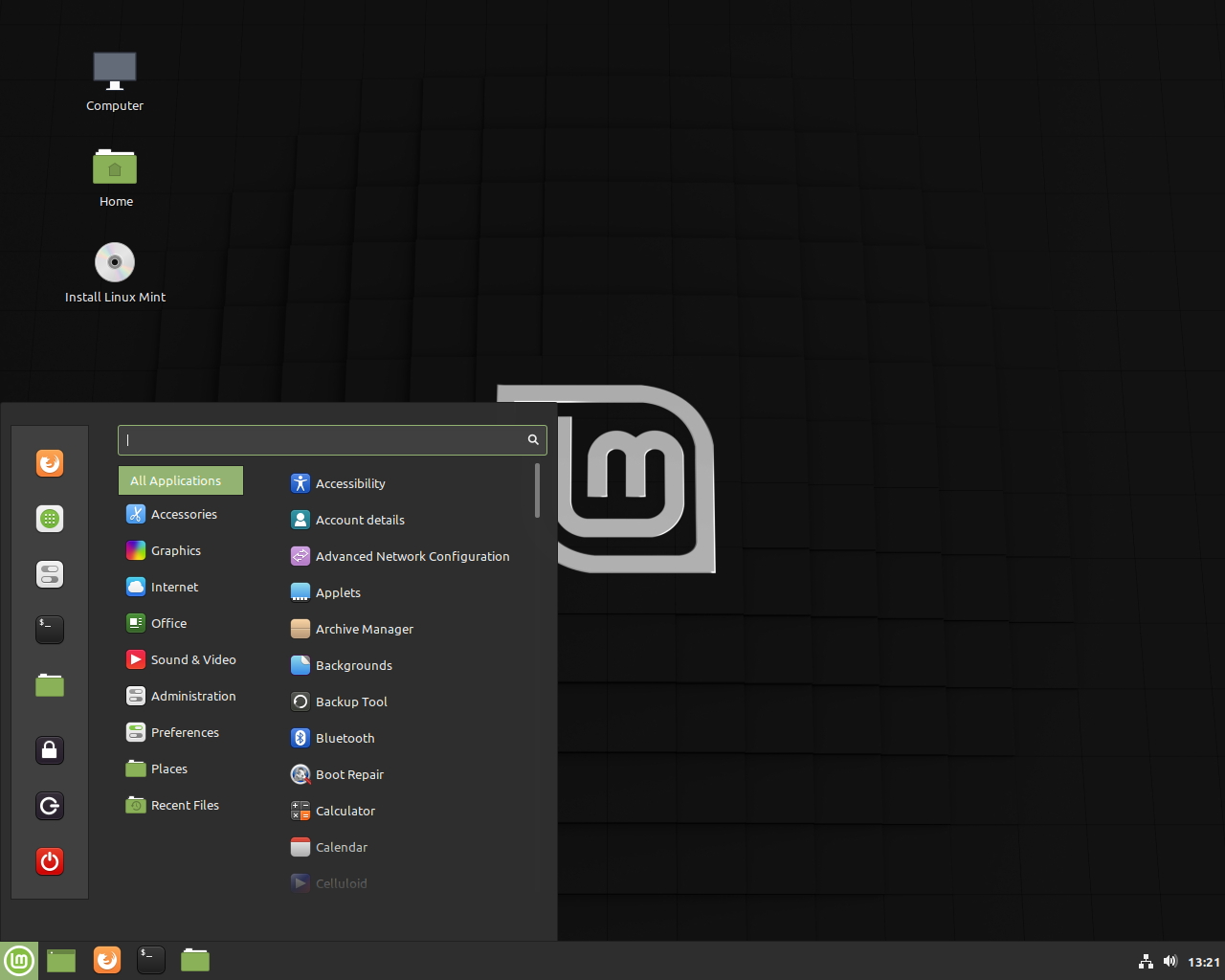 Linux Mint desktop screenshot: 4 lmde