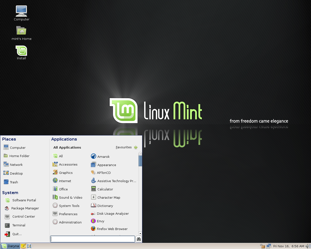 Linux Mint desktop screenshot: 4.0