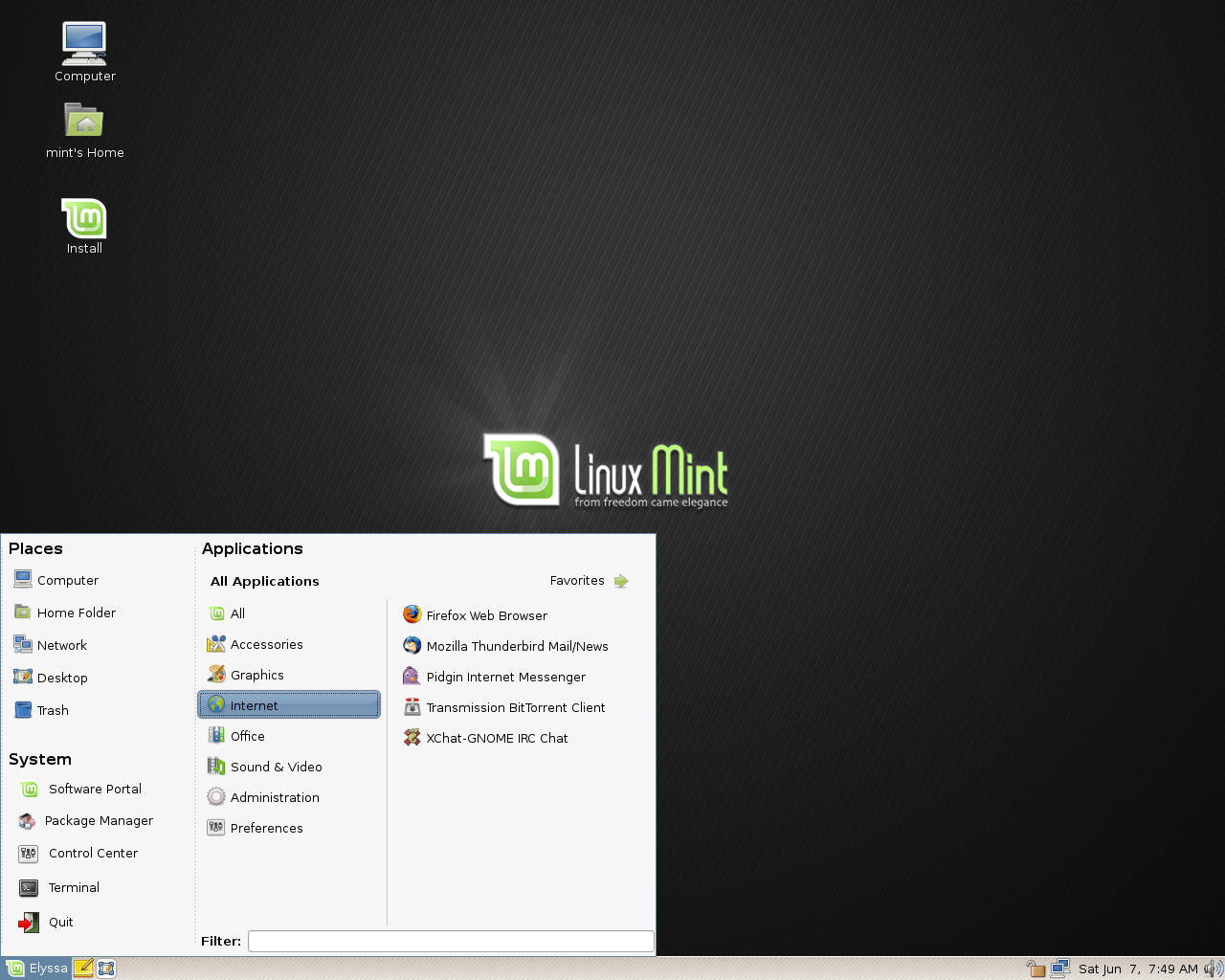 Linux Mint desktop screenshot: 5.0