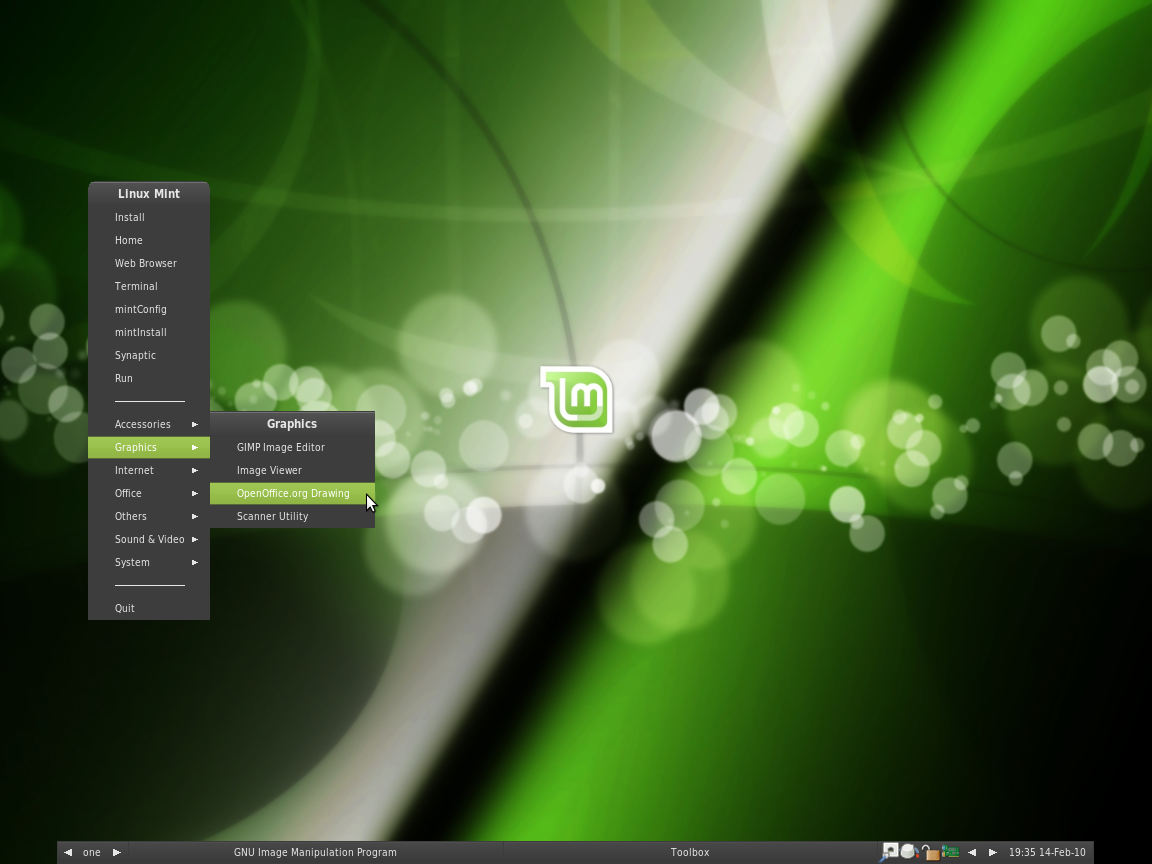 Linux Mint desktop screenshot: 8 fluxbox
