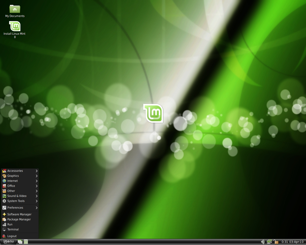 Linux Mint desktop screenshot: 8 lxde