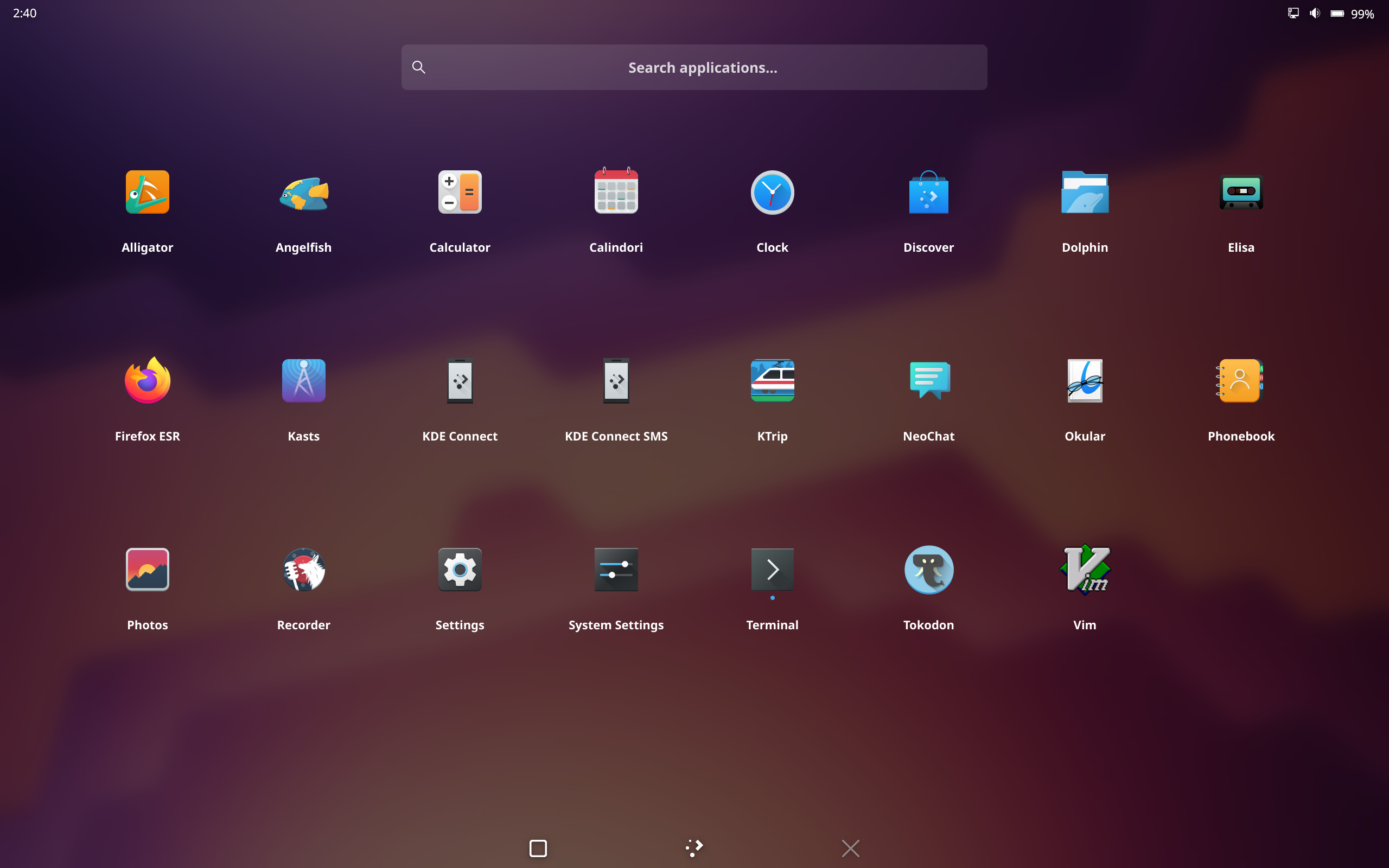 Mobian desktop screenshot: 20251002