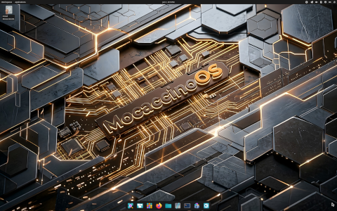 MocaccinoOS desktop screenshot: Distribution overview