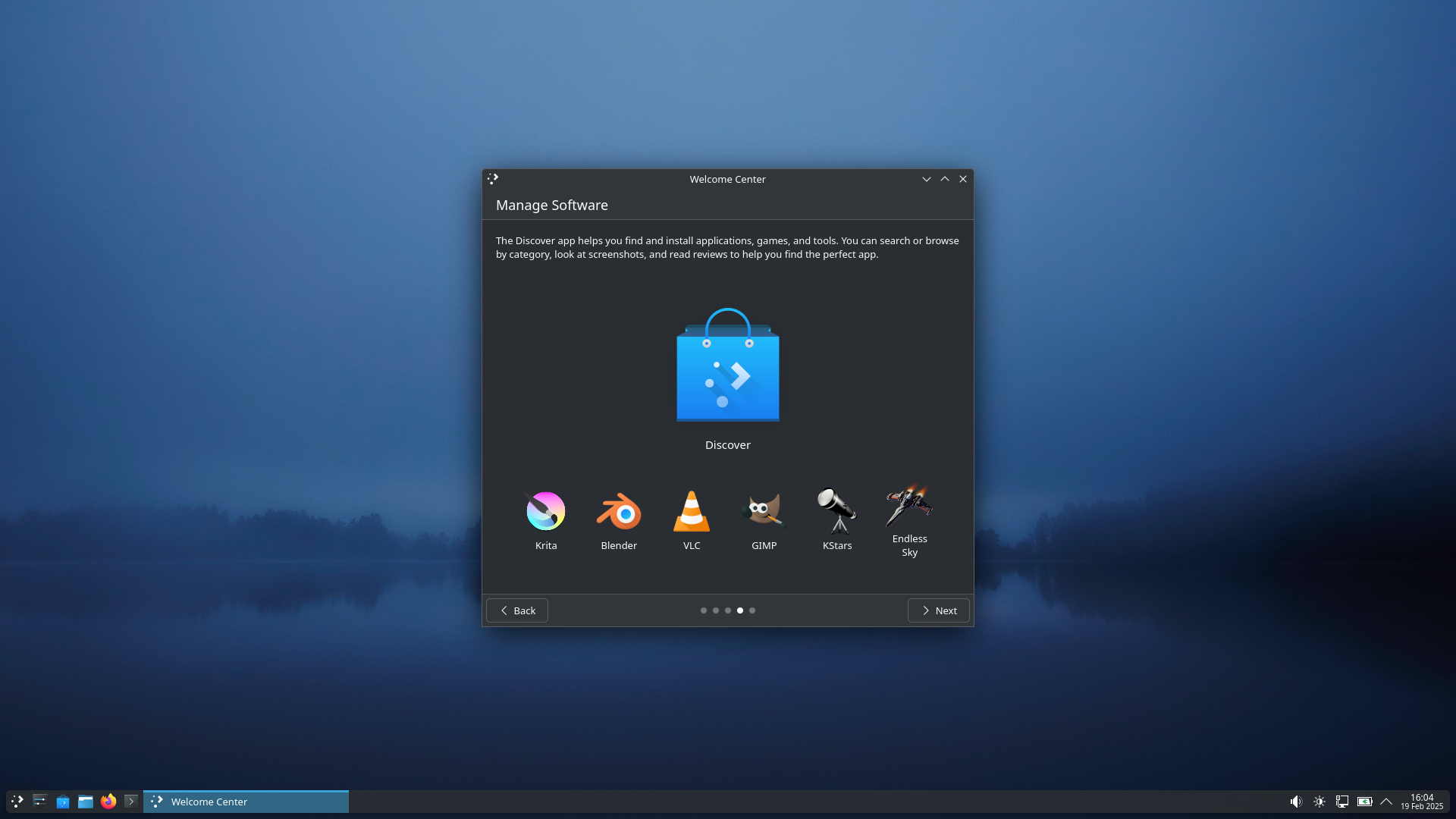 MocaccinoOS desktop screenshot: 1.8.1 welcome