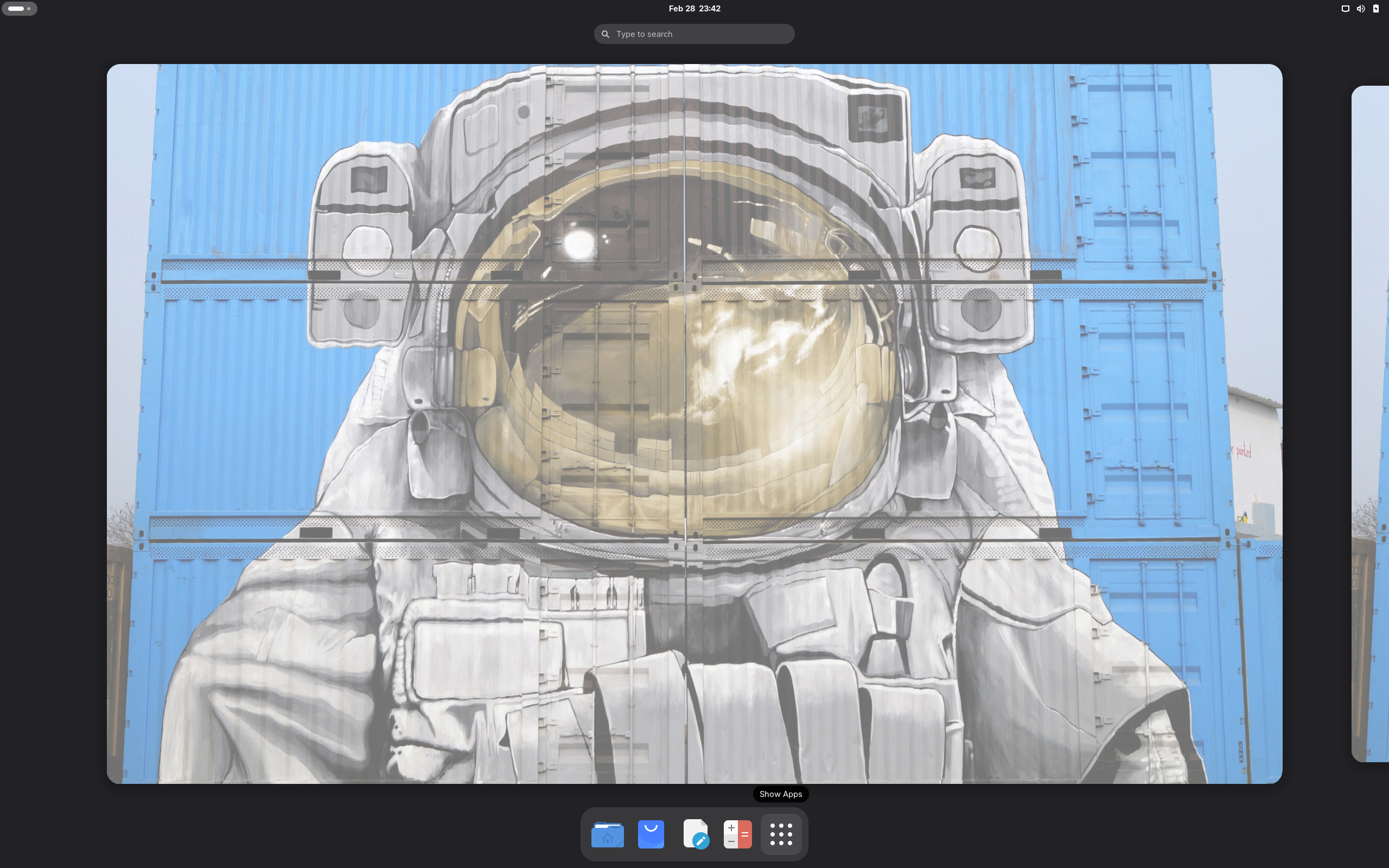 MocaccinoOS desktop screenshot: 26.03 gnome