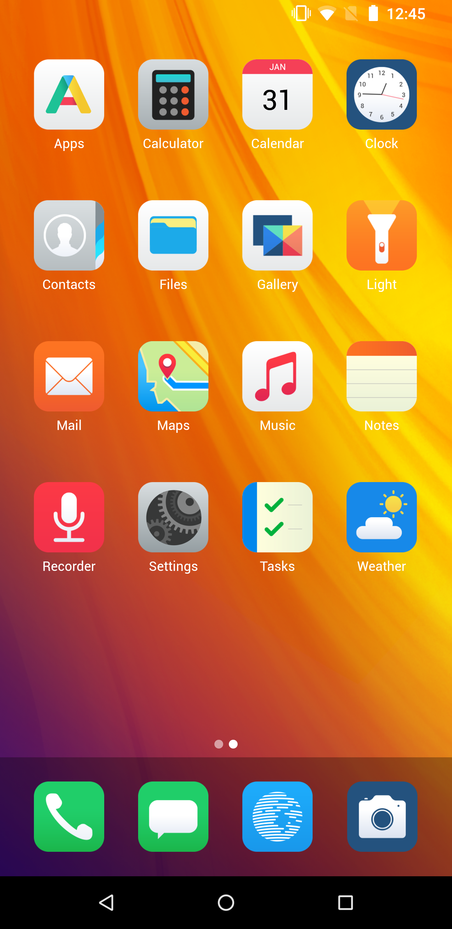 Murena desktop screenshot: 0.23 launcher