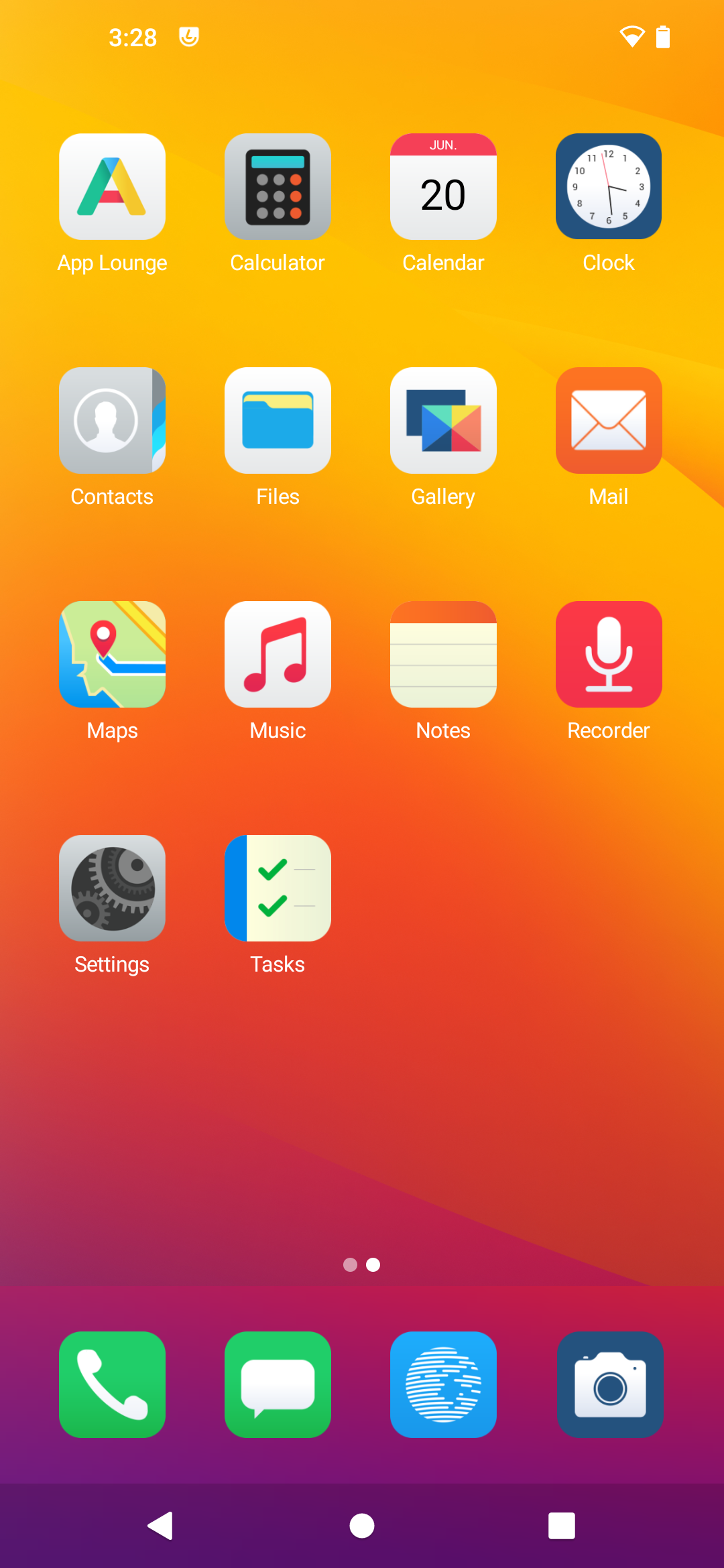 Murena desktop screenshot: 1.0 home