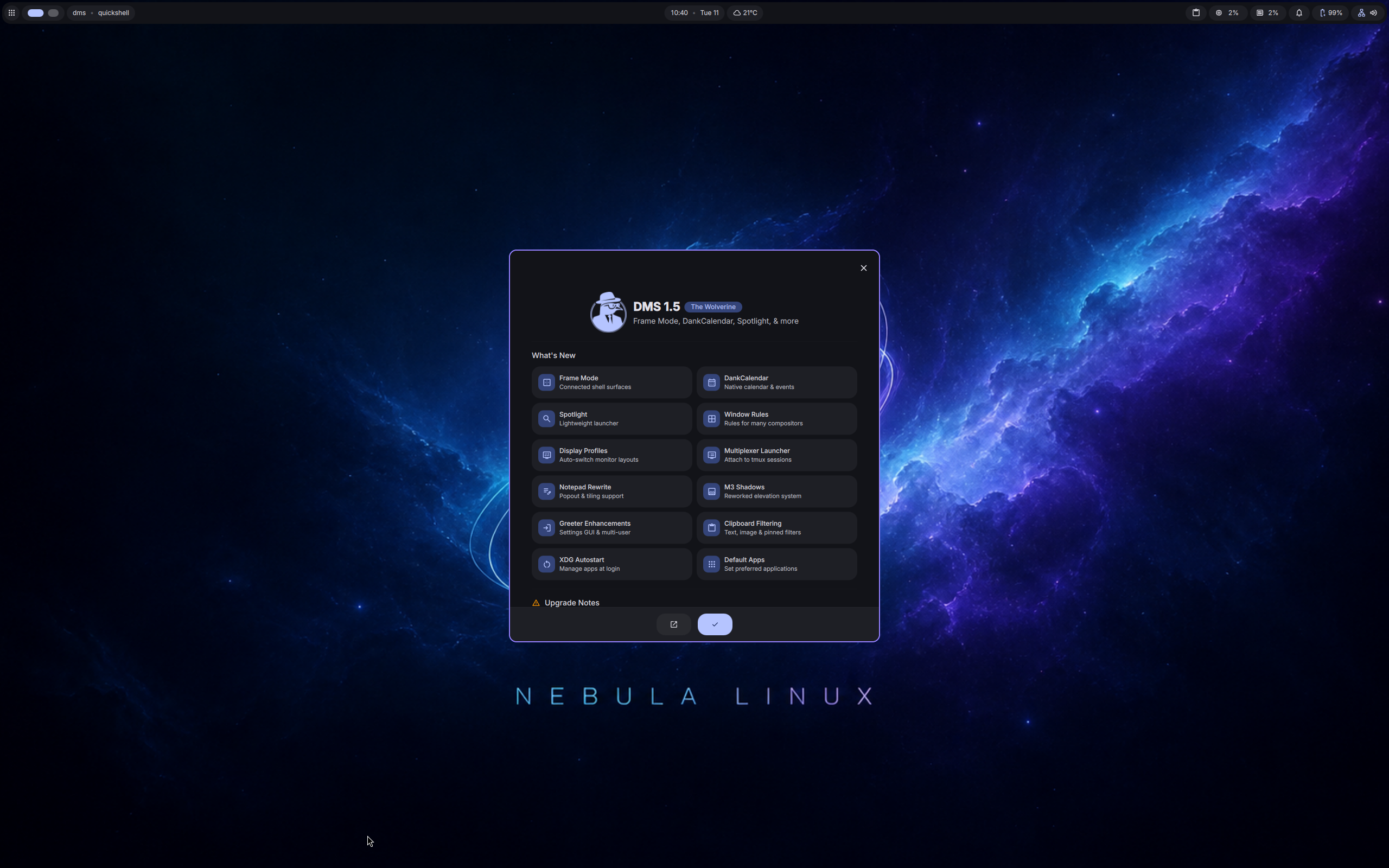 Nebula desktop screenshot: 2026.08.11 dms