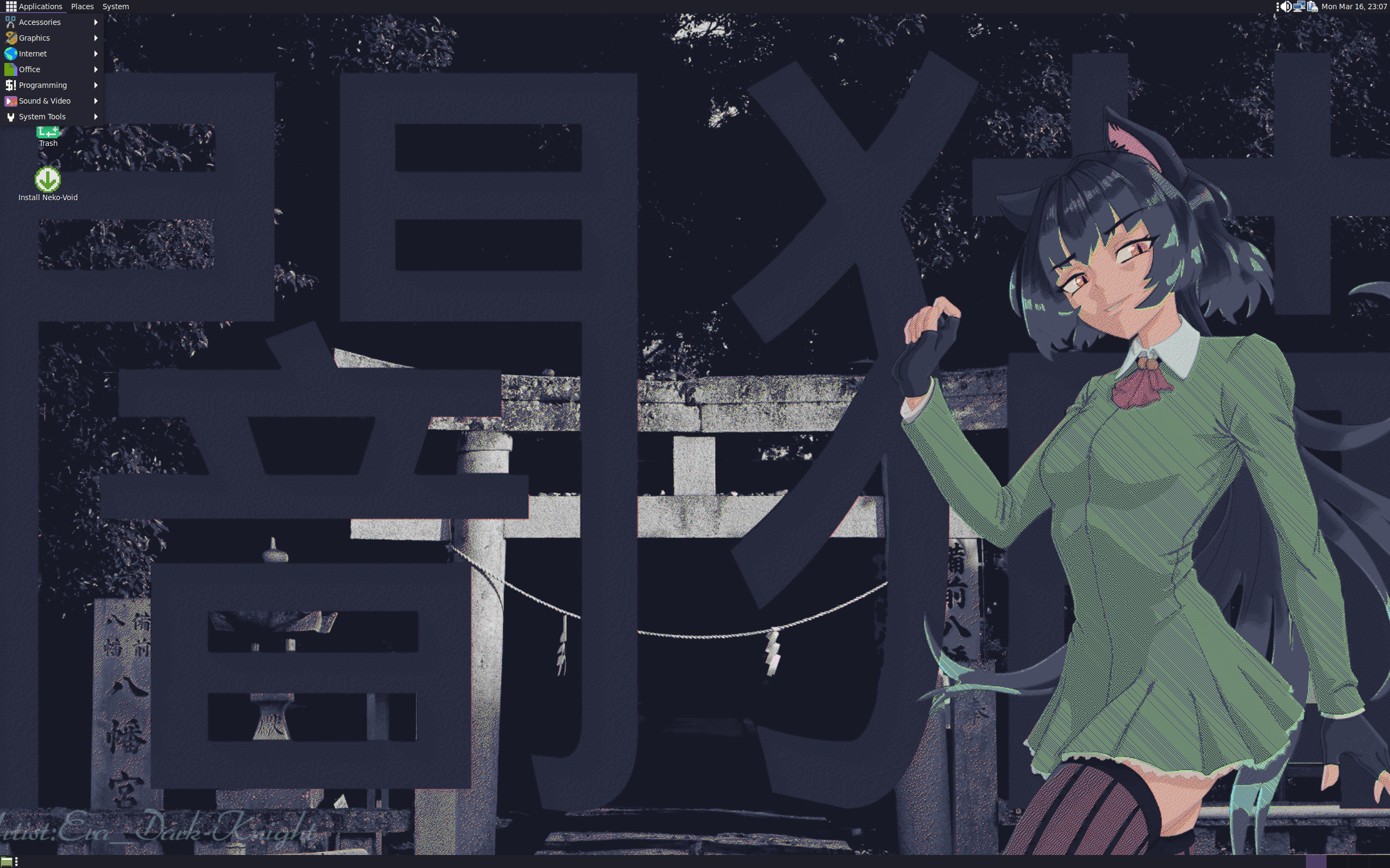 Neko-Void desktop screenshot: beta5