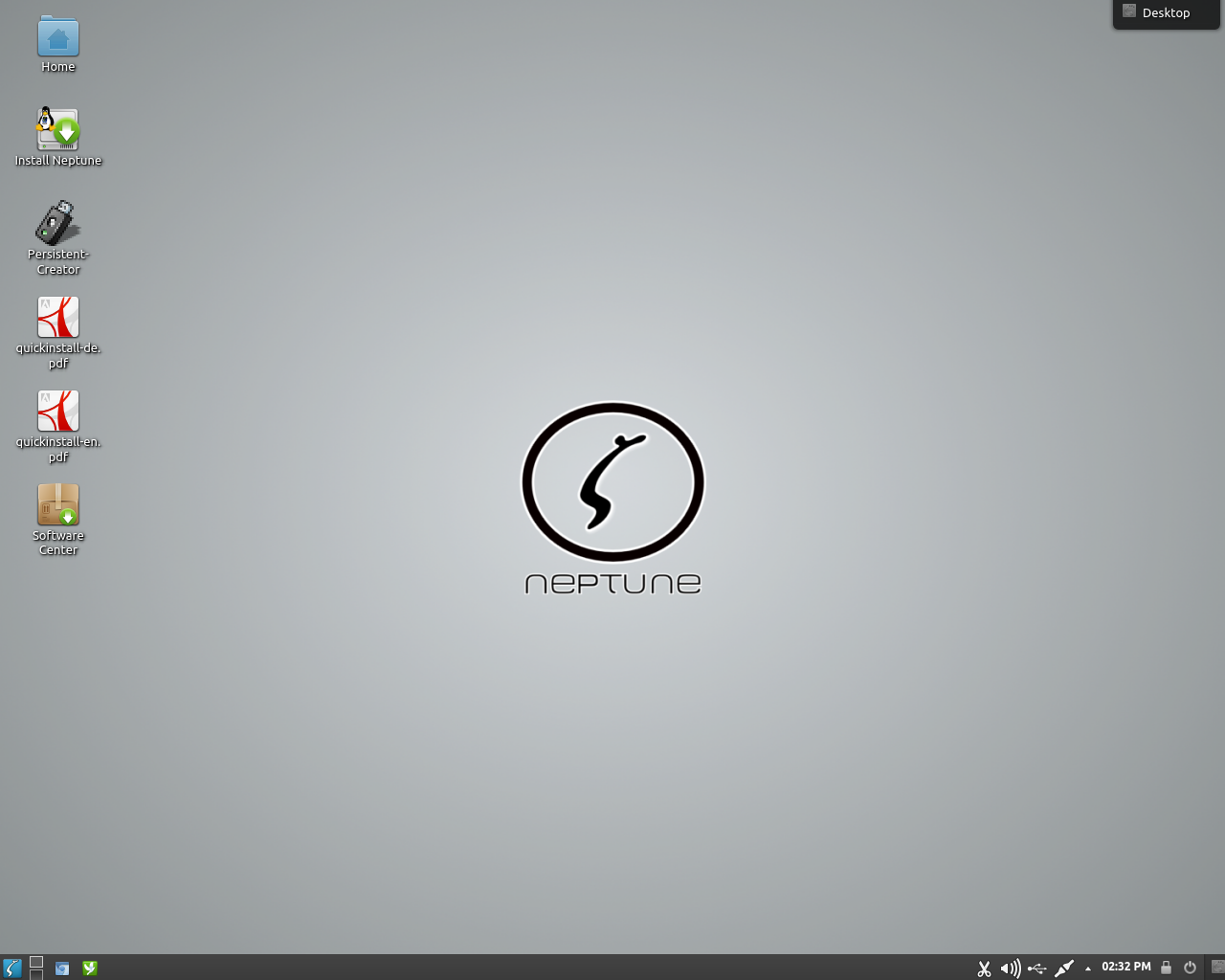 Neptune desktop screenshot: 4 desktop