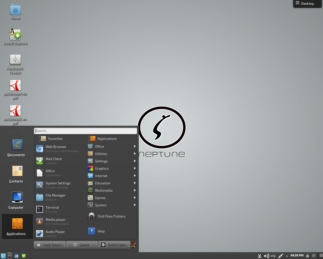 Neptune desktop screenshot: 4.4