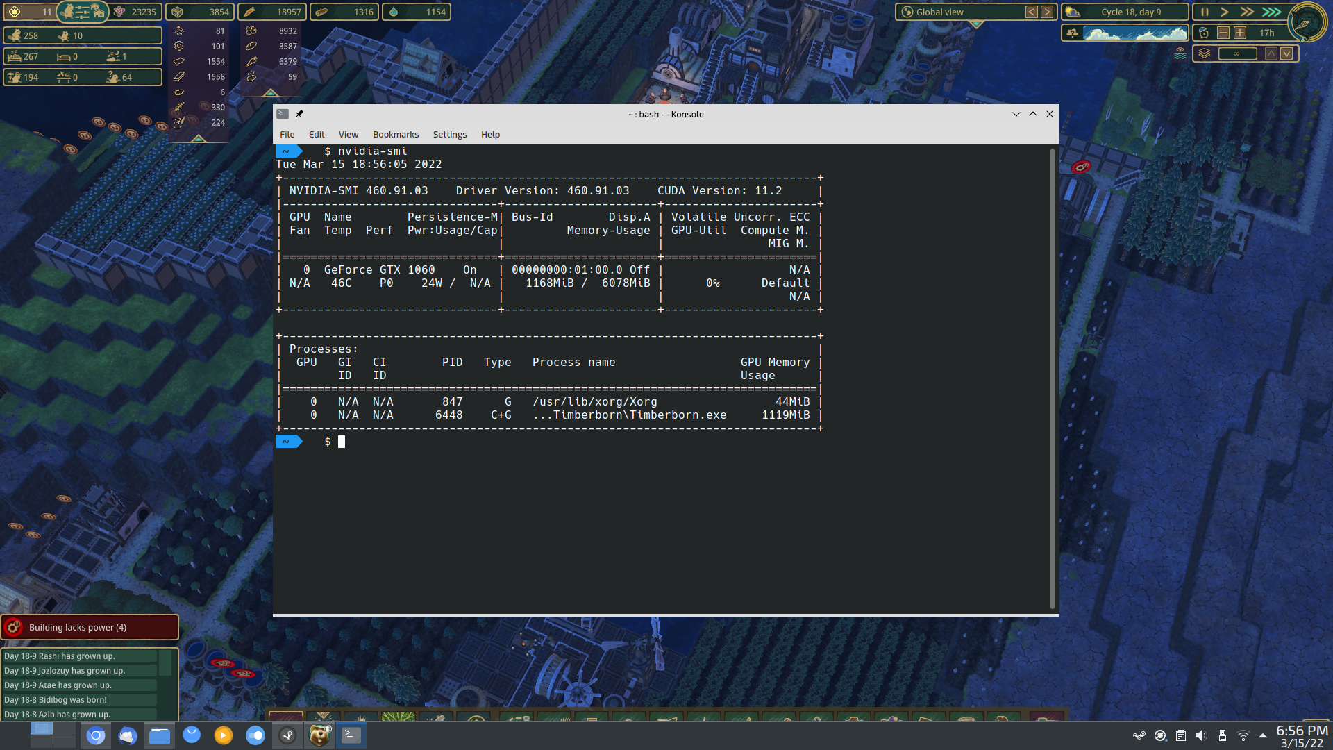 Neptune desktop screenshot: 7.0 nvidia running a game on steam