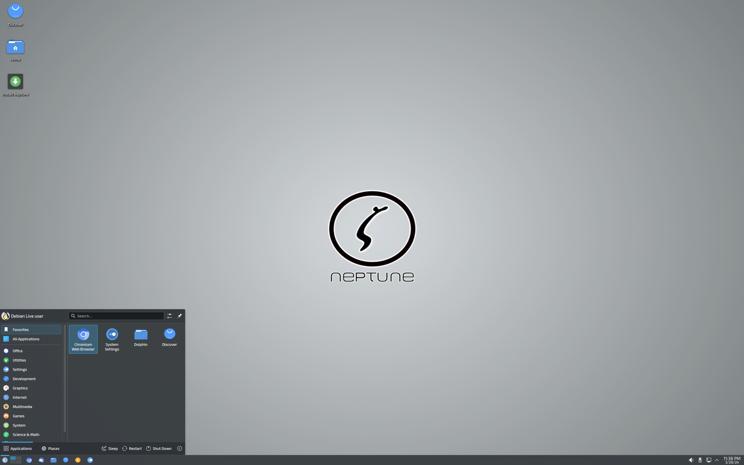 Neptune desktop screenshot: 8.0