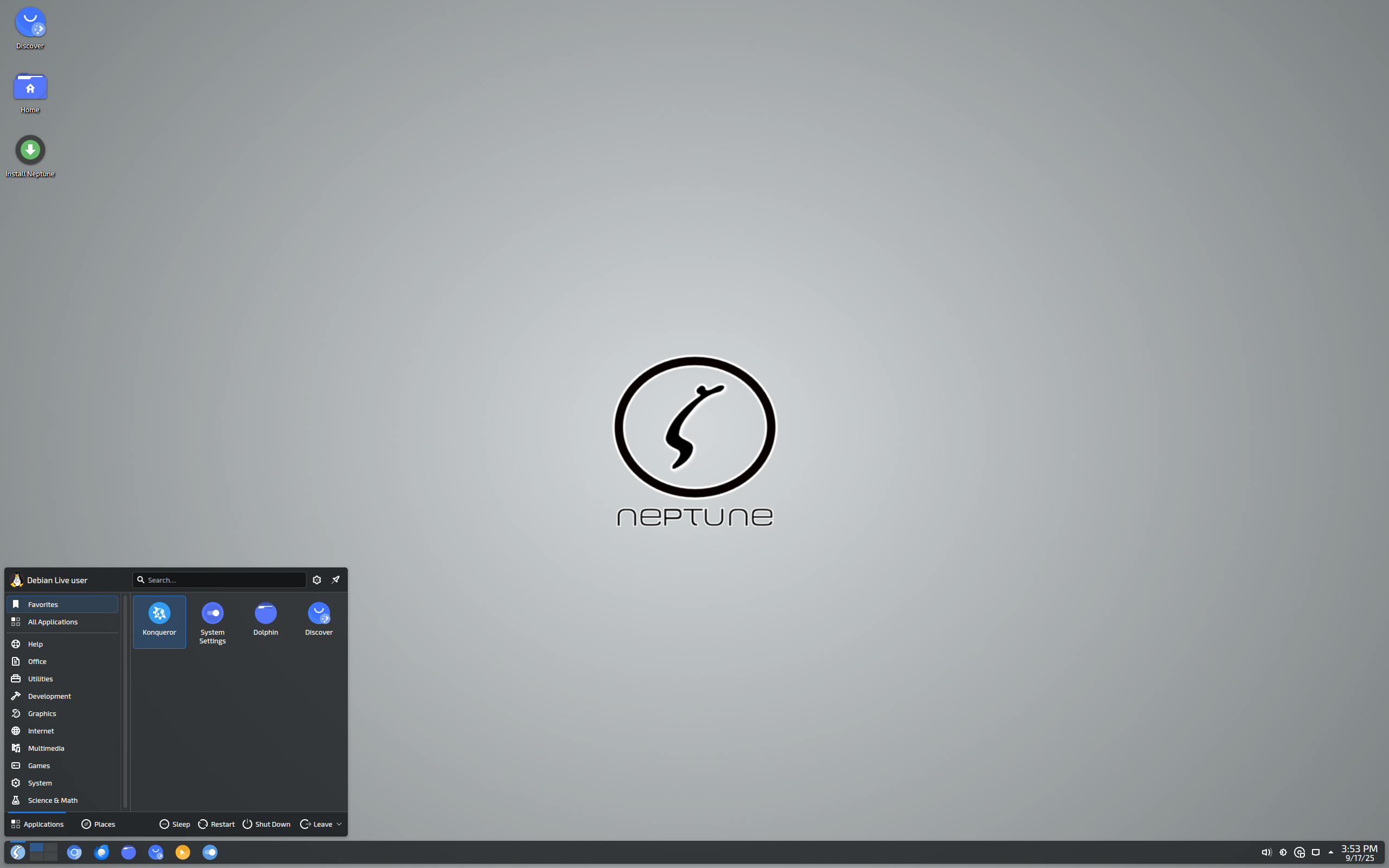 Neptune desktop screenshot: 9