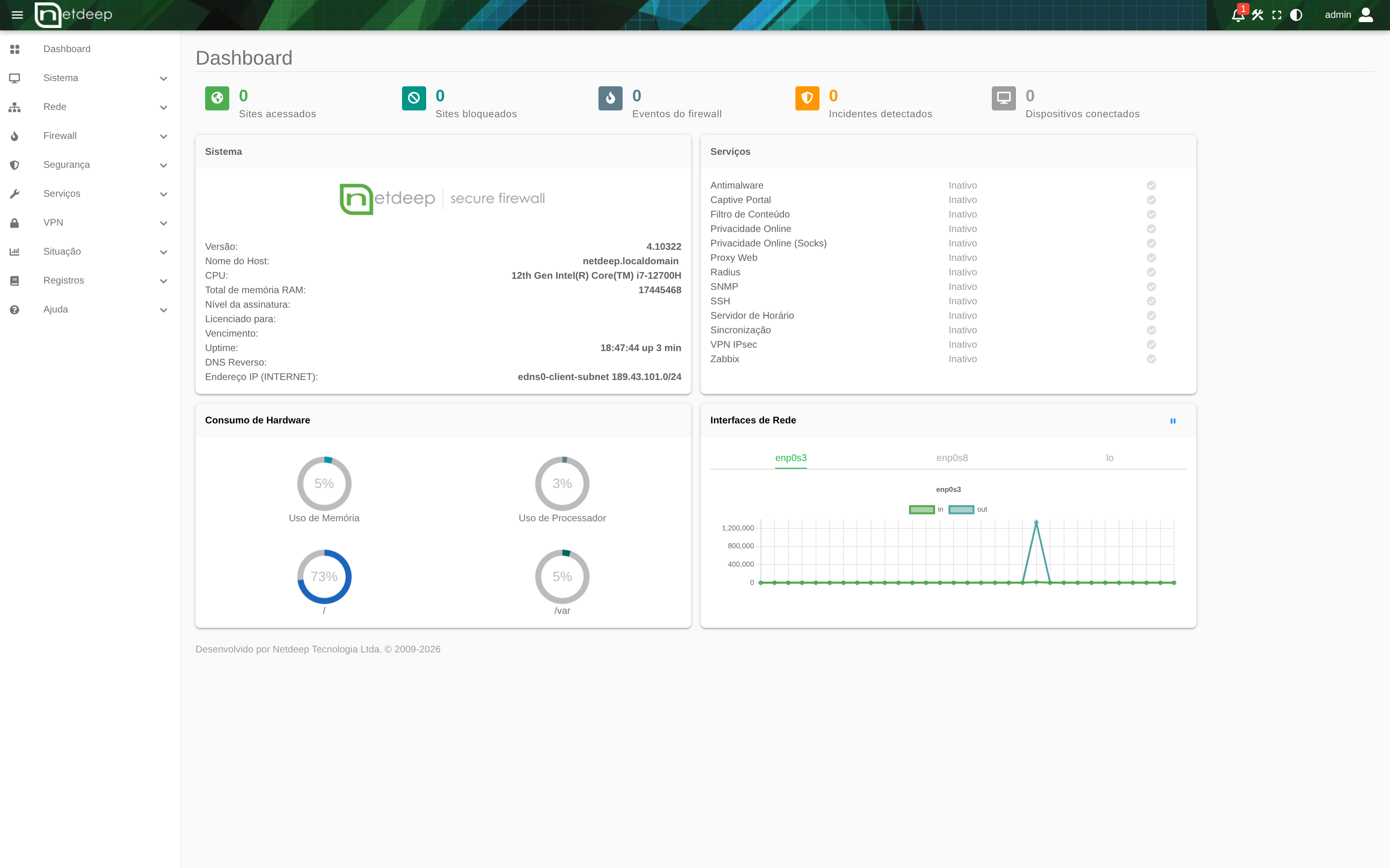 Netdeep desktop screenshot: 4.10322