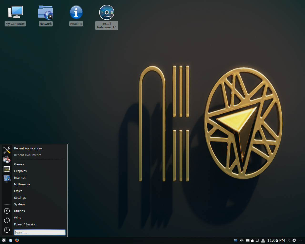 Netrunner desktop screenshot: 16