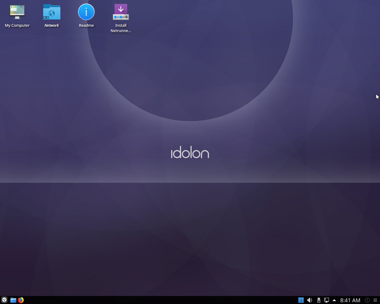Netrunner desktop screenshot: 18.03
