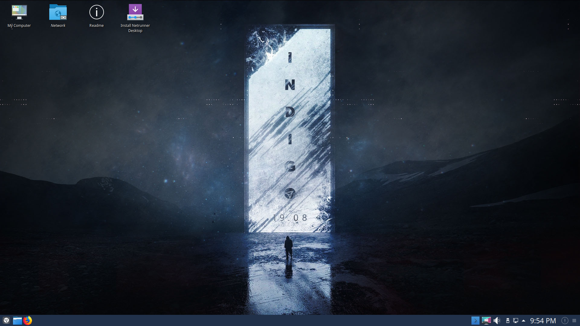Netrunner desktop screenshot: 19.08