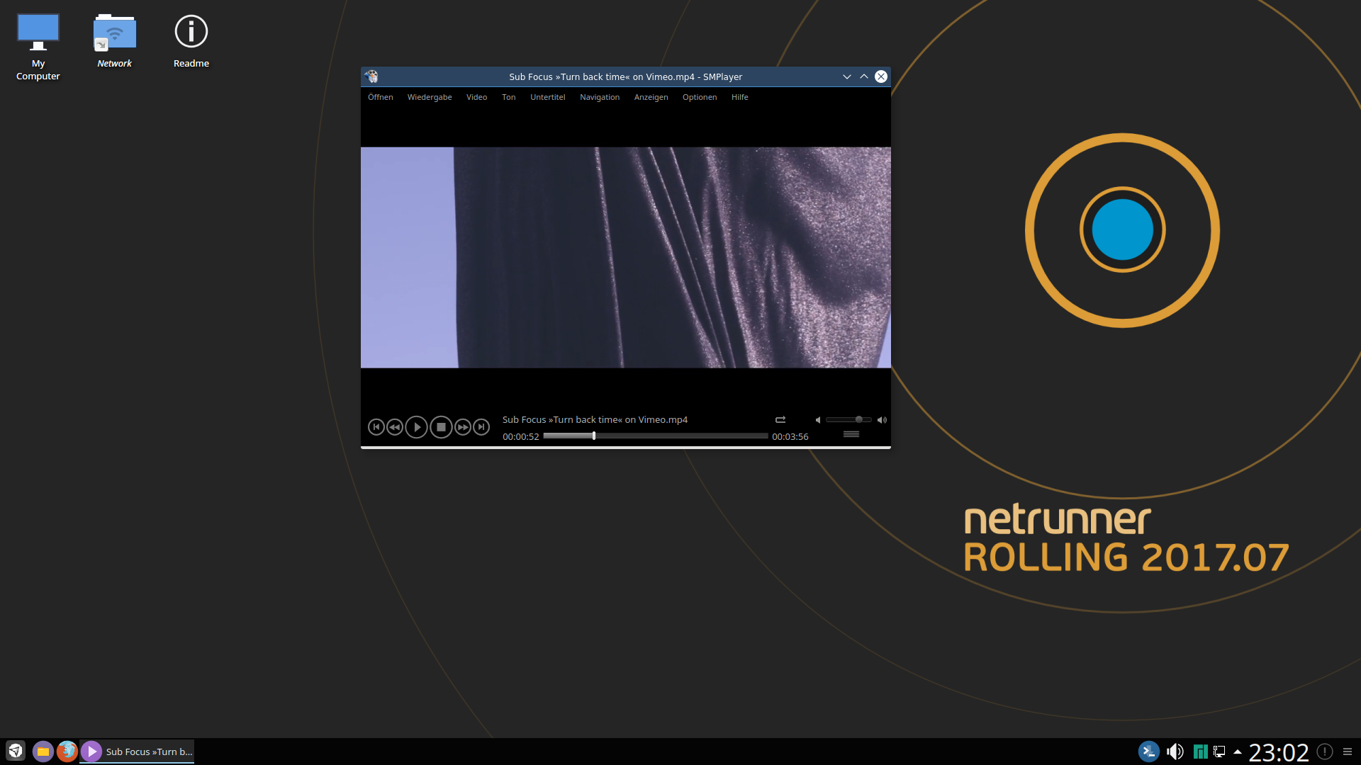 Netrunner desktop screenshot: 2017.07