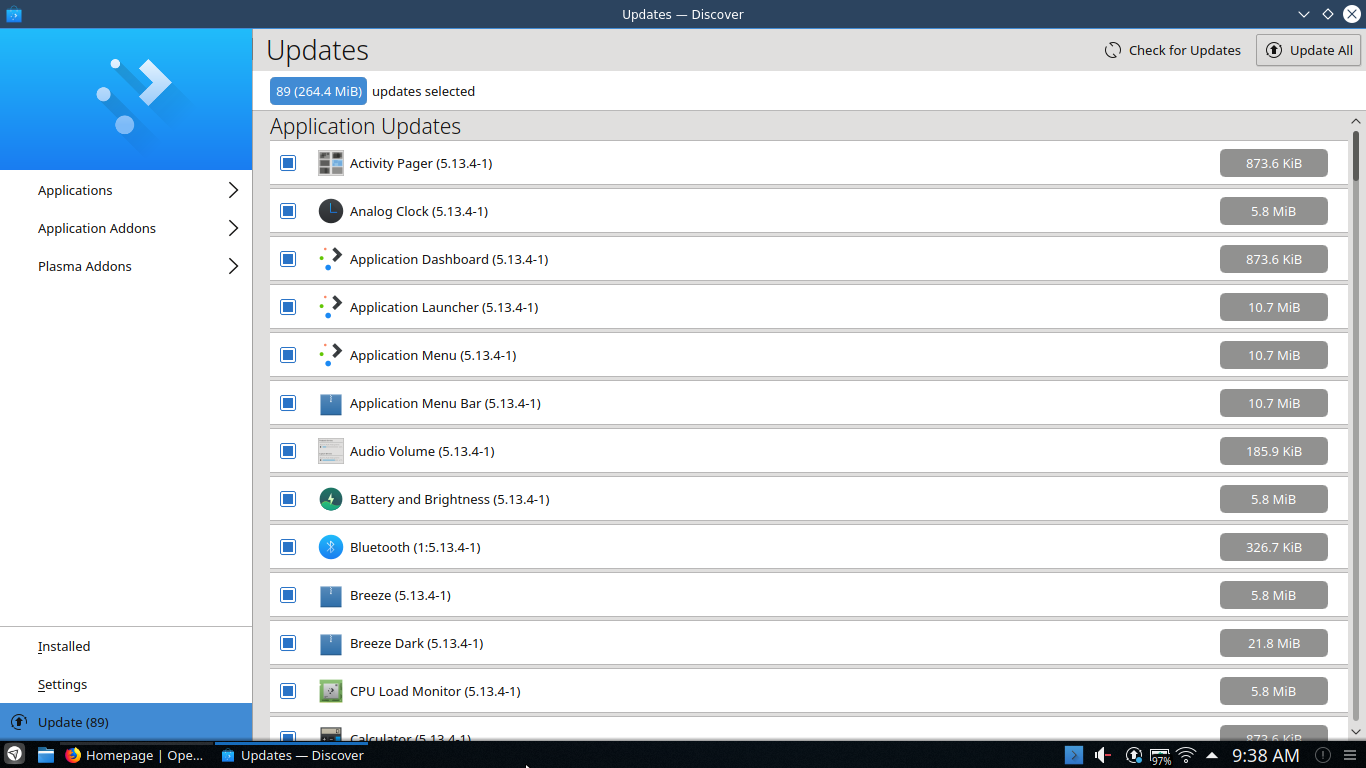 Netrunner desktop screenshot: 2018.08 discover
