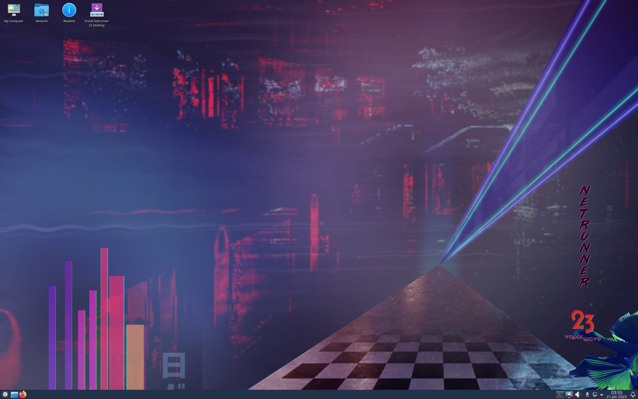 Netrunner desktop screenshot: 23