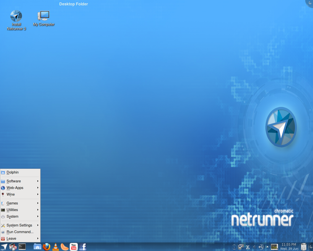Netrunner desktop screenshot: 3.2