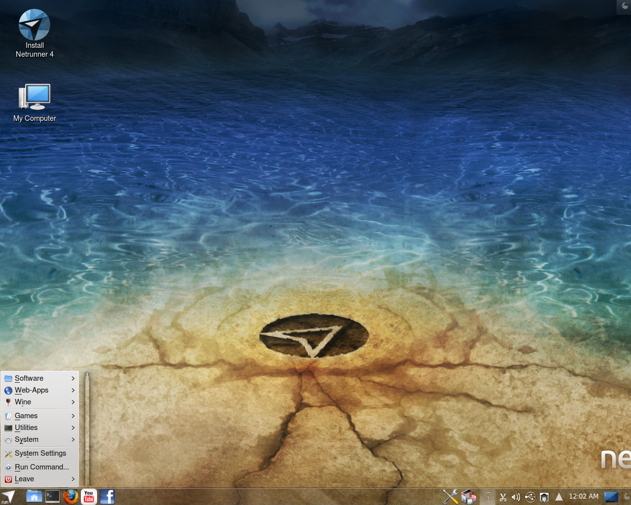 Netrunner desktop screenshot: 4.0