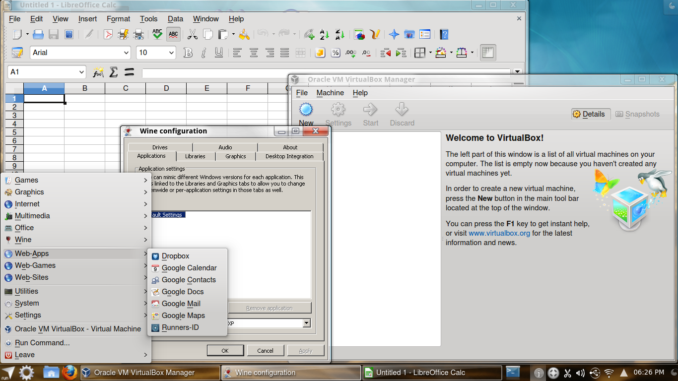 Netrunner desktop screenshot: 4.2 software