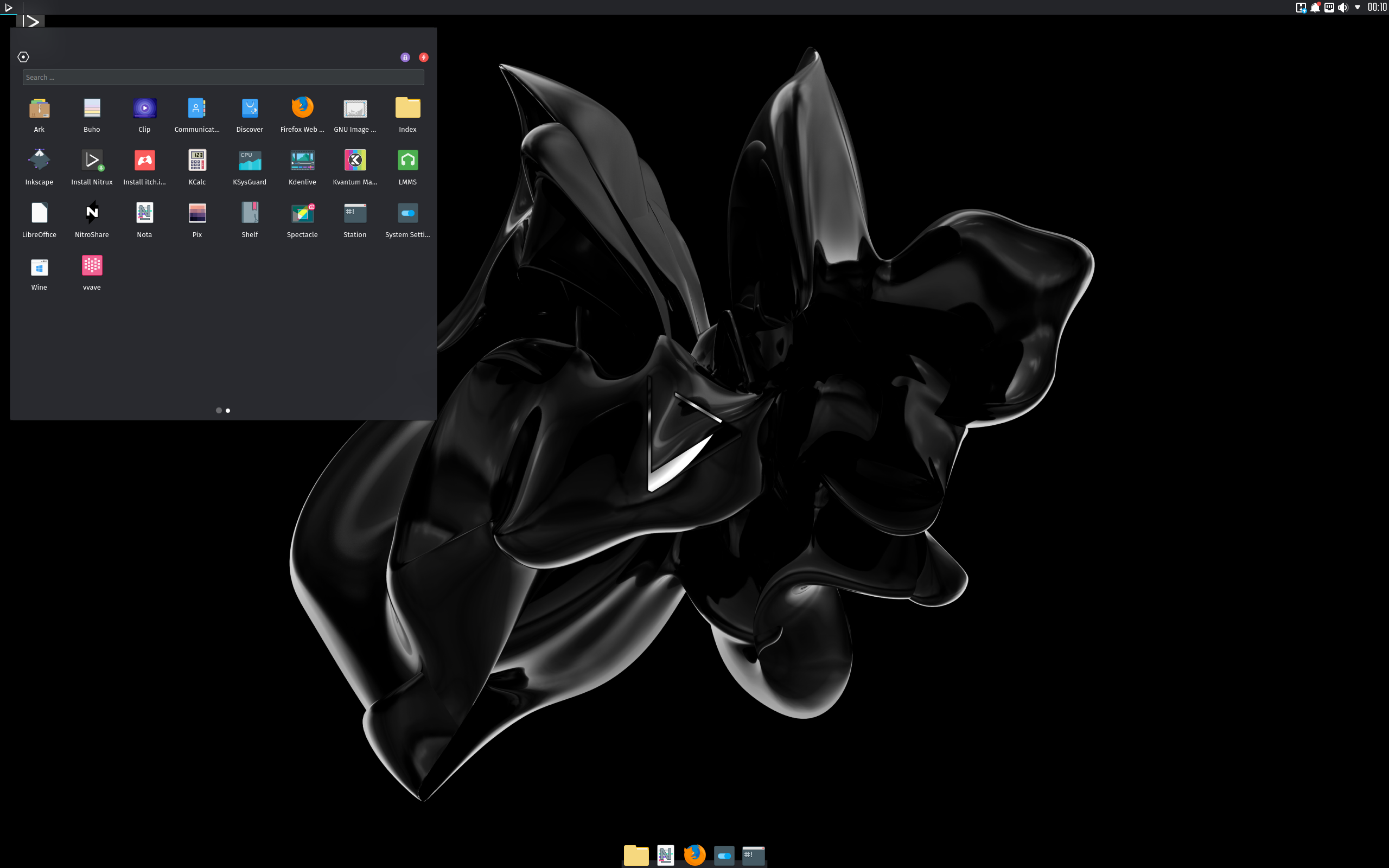 Nitrux desktop screenshot: 2021.05.01