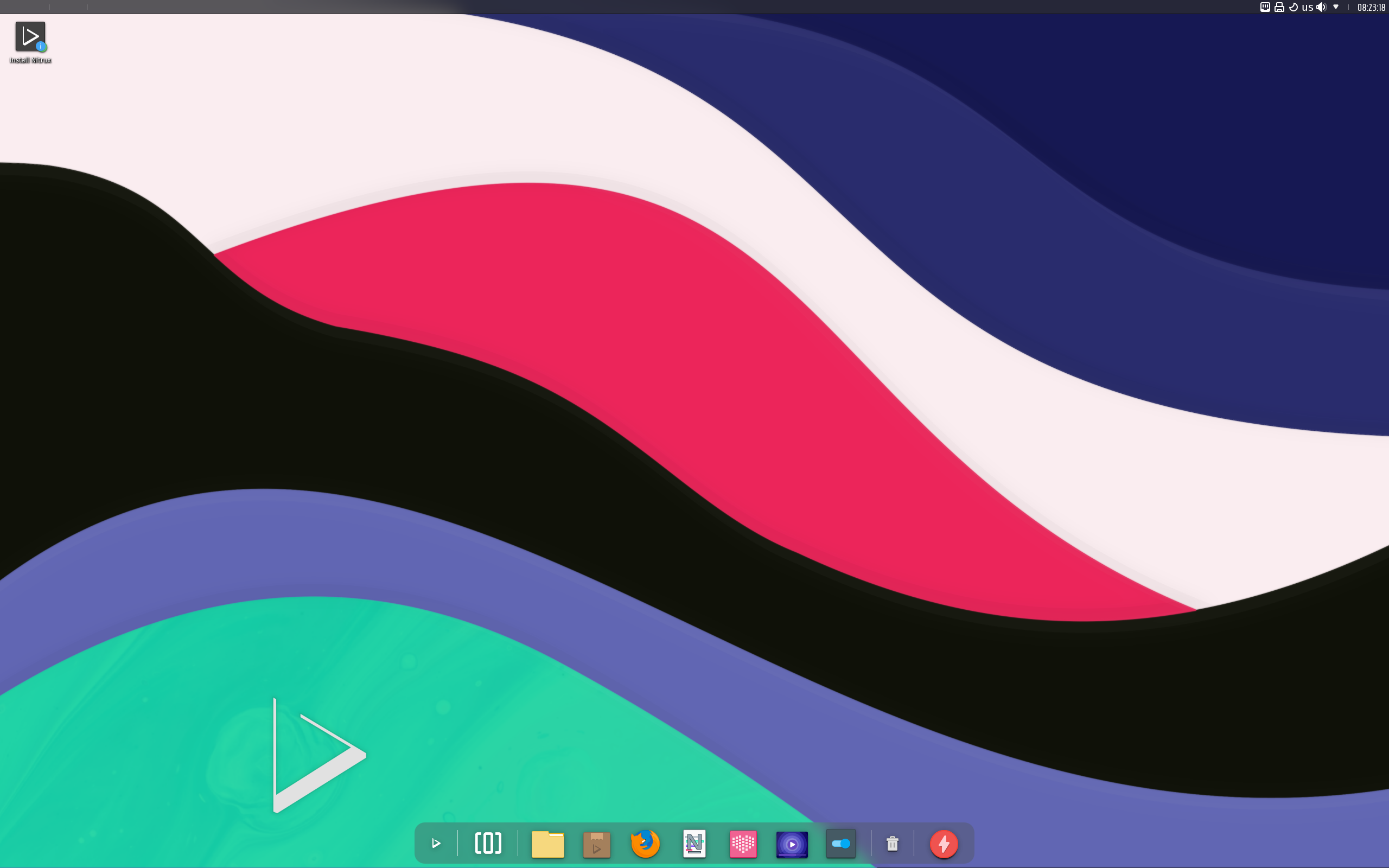 Nitrux desktop screenshot: 20220402