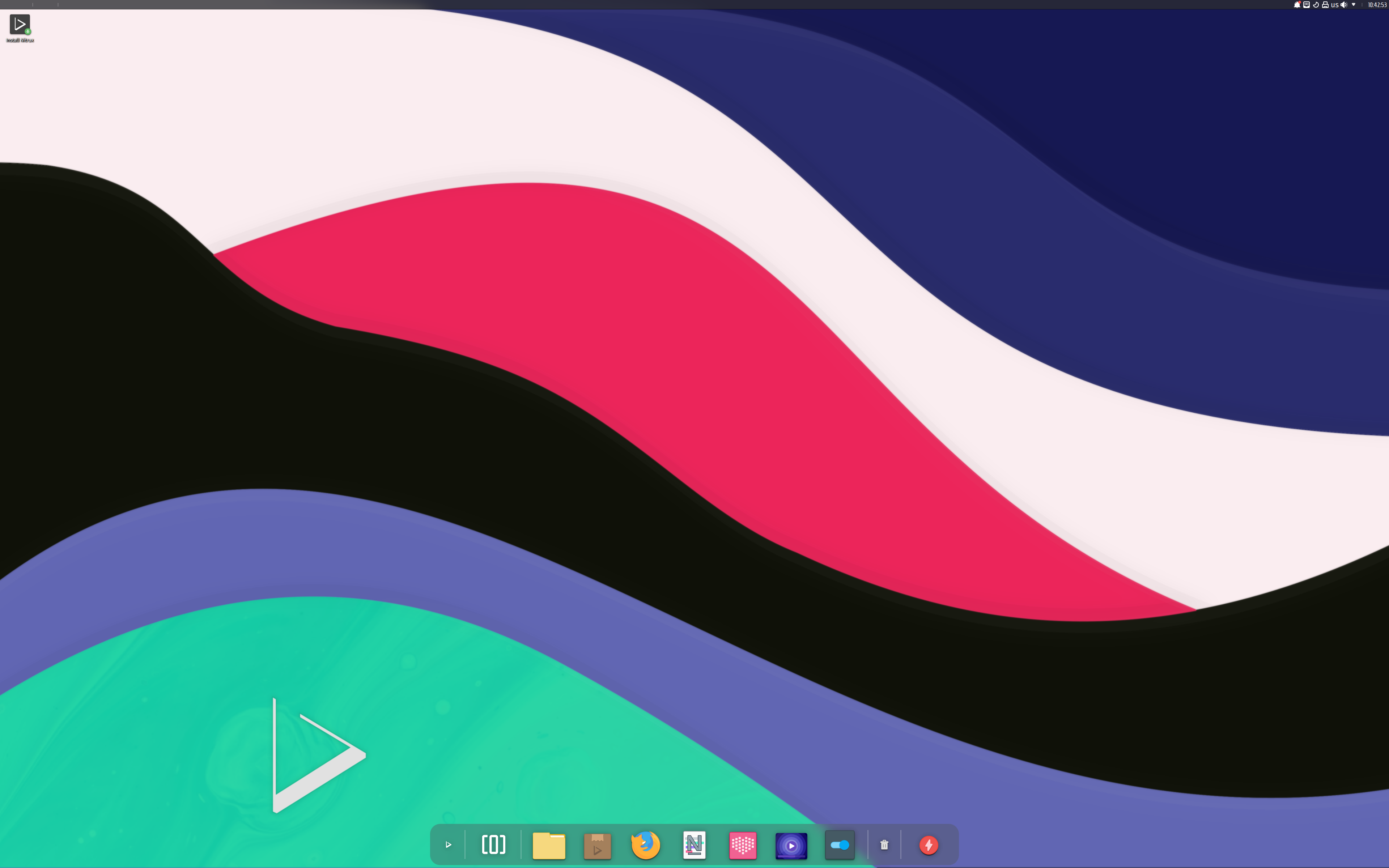 Nitrux desktop screenshot: e1a83a37