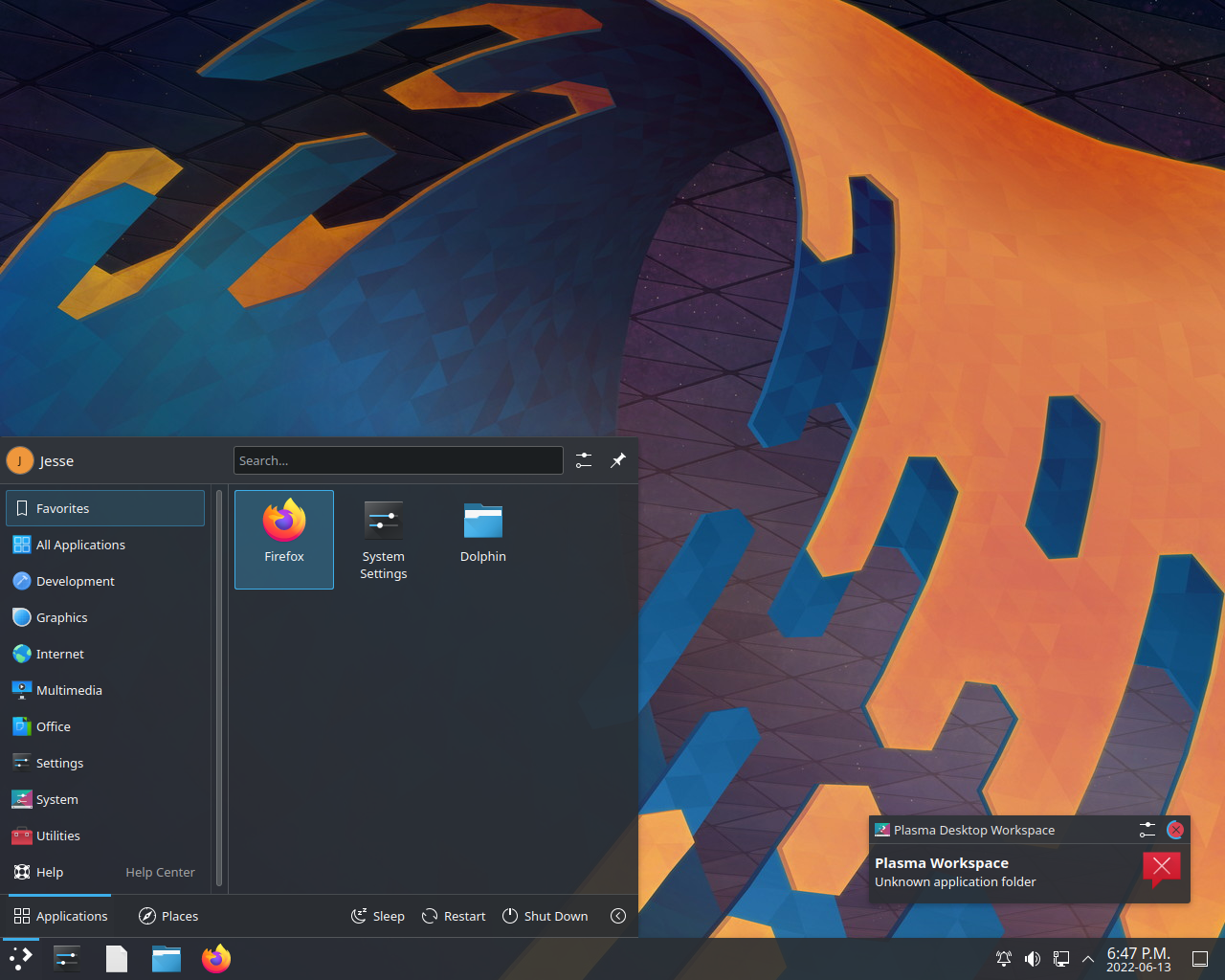 NixOS desktop screenshot: 22.05 desktop