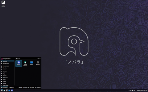 Nobara desktop screenshot: Distribution overview