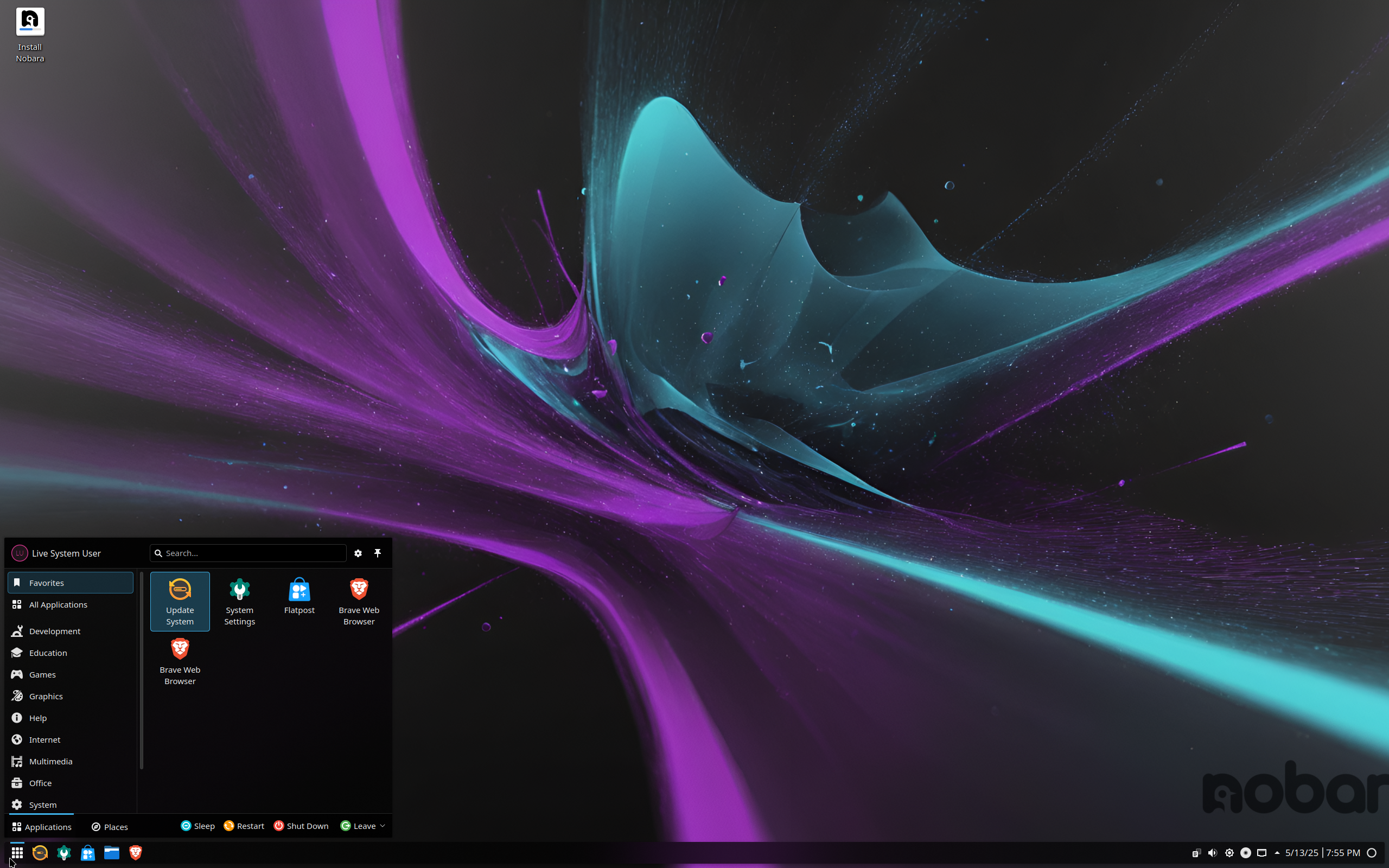 Nobara desktop screenshot: 42